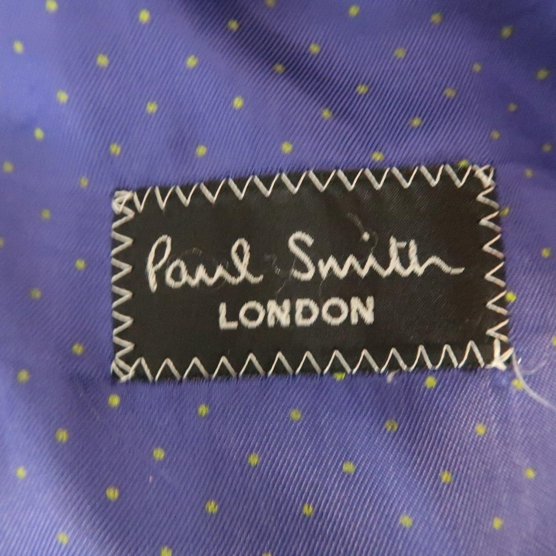 PAUL SMITH Chest Size 42 Charcoal Plaid Wool Notch Lapel 34 32 Suit For Sale 5