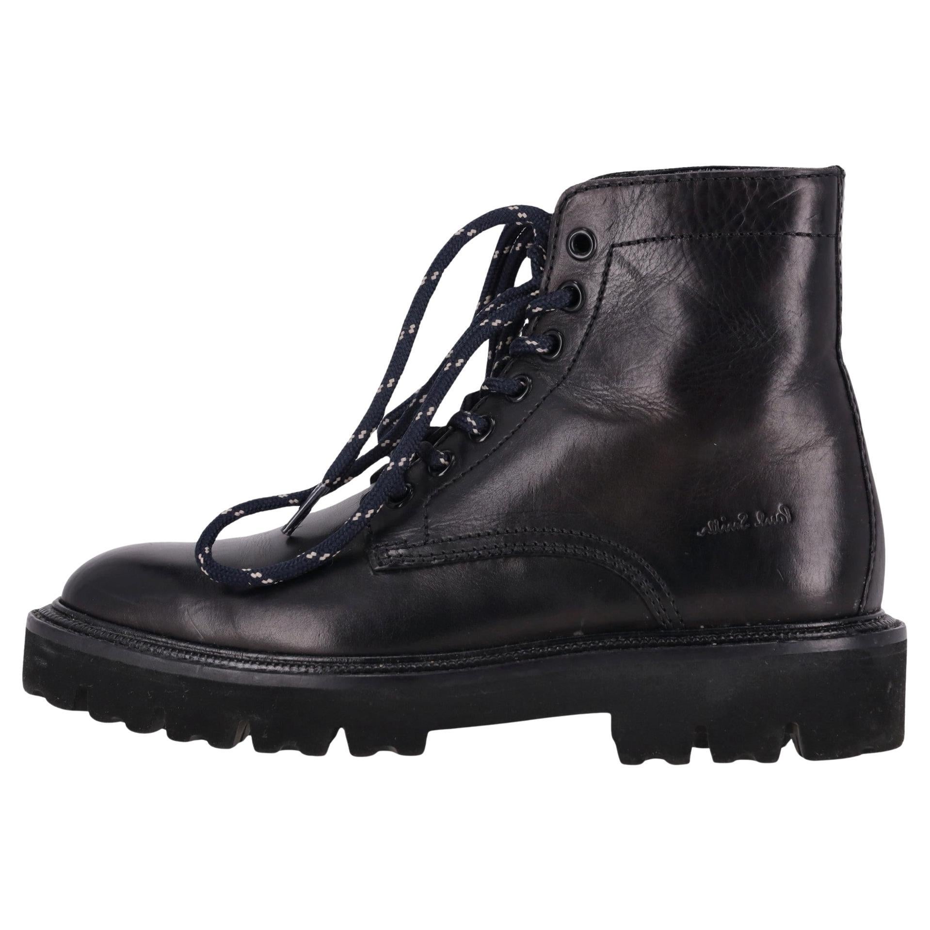 Paul Smith Combat Leather Boots For Sale