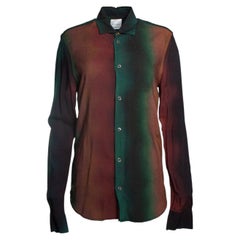 Paul smith, gradient multicolour printed shirt