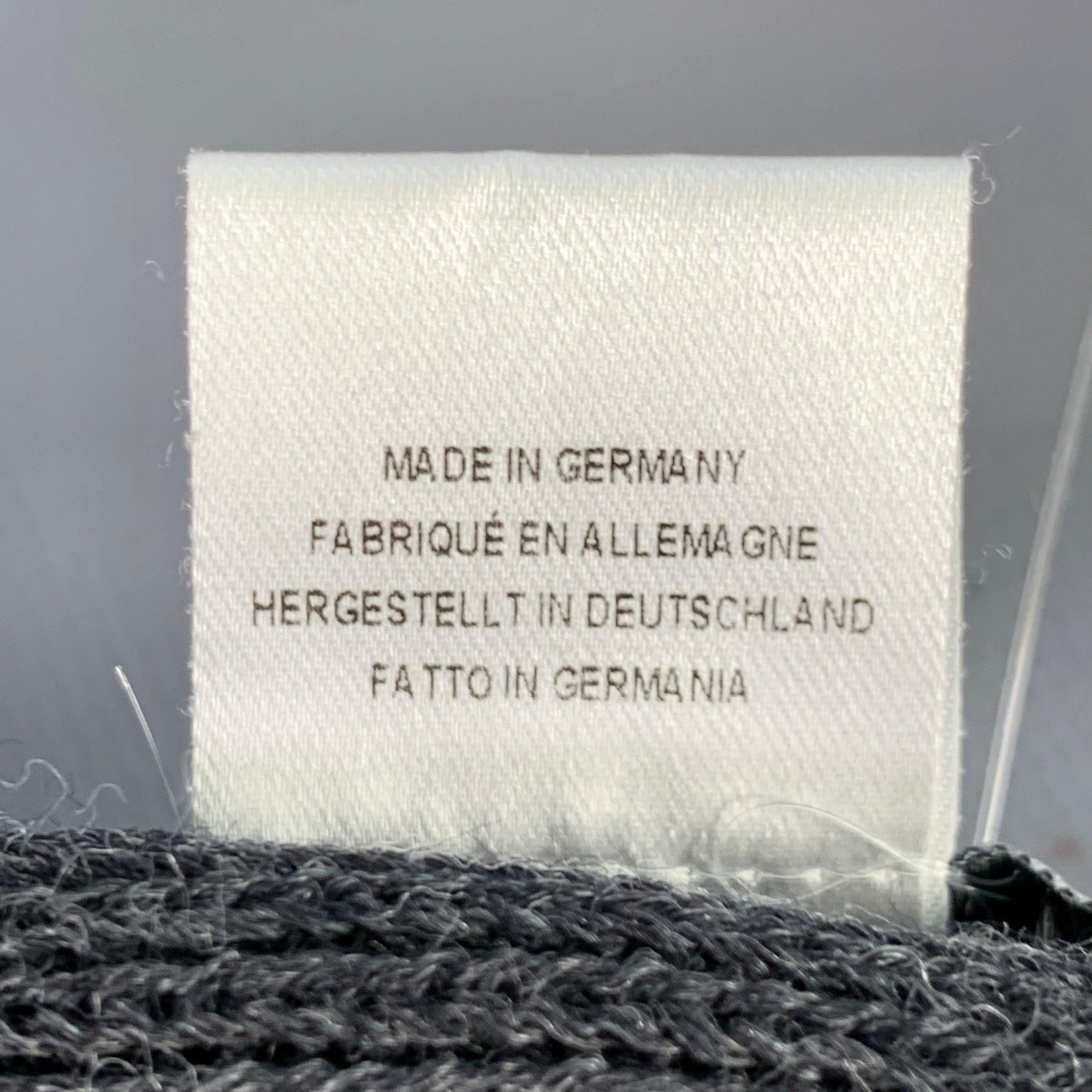 Uomo Sciarpa con frange in maglia di lana ricamata grigio-blu di Paul Smith in vendita