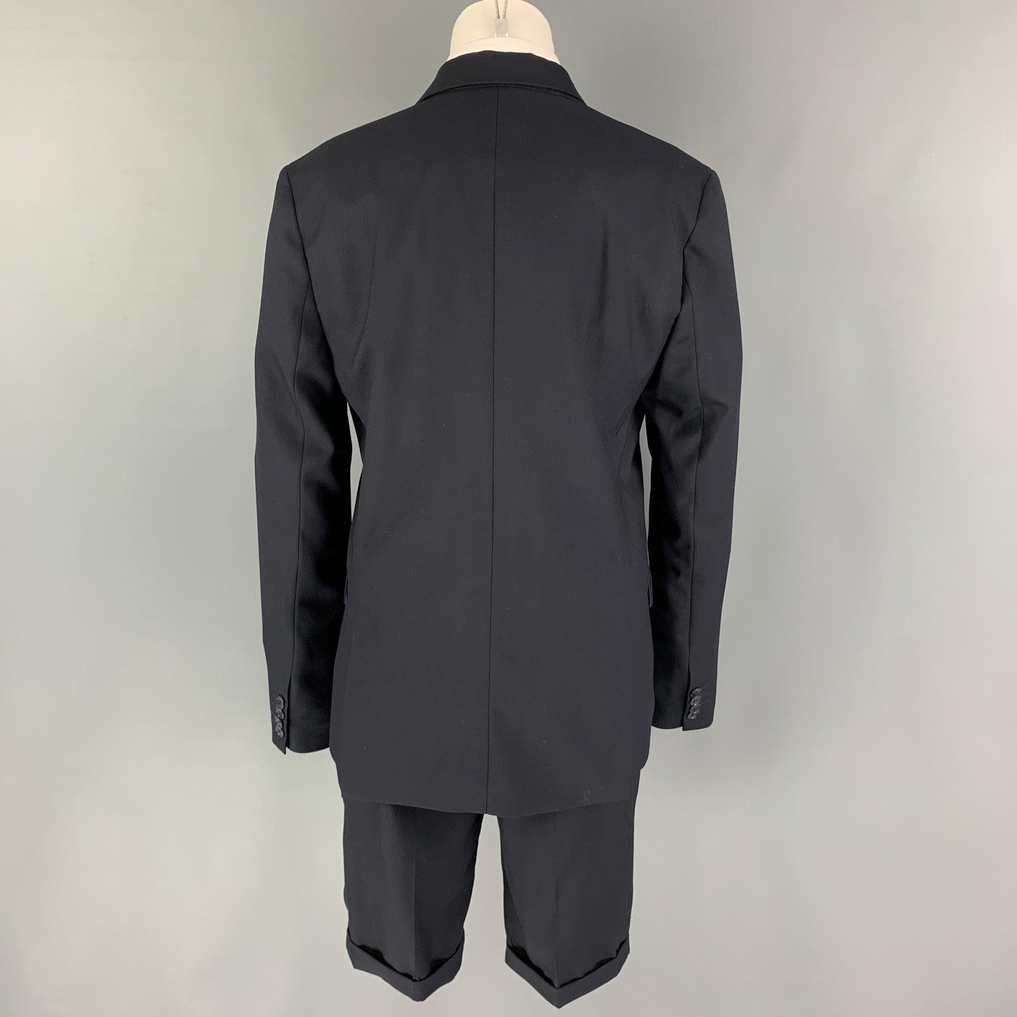 PAUL SMITH Junior Size 16 YRS  Navy Wool Notch Lapel Suit In Excellent Condition For Sale In San Francisco, CA