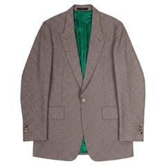 Paul Smith 2023: chaqueta de pasarela para hombre, color ladrillo, de lana, talla M, corte entallado, Italia