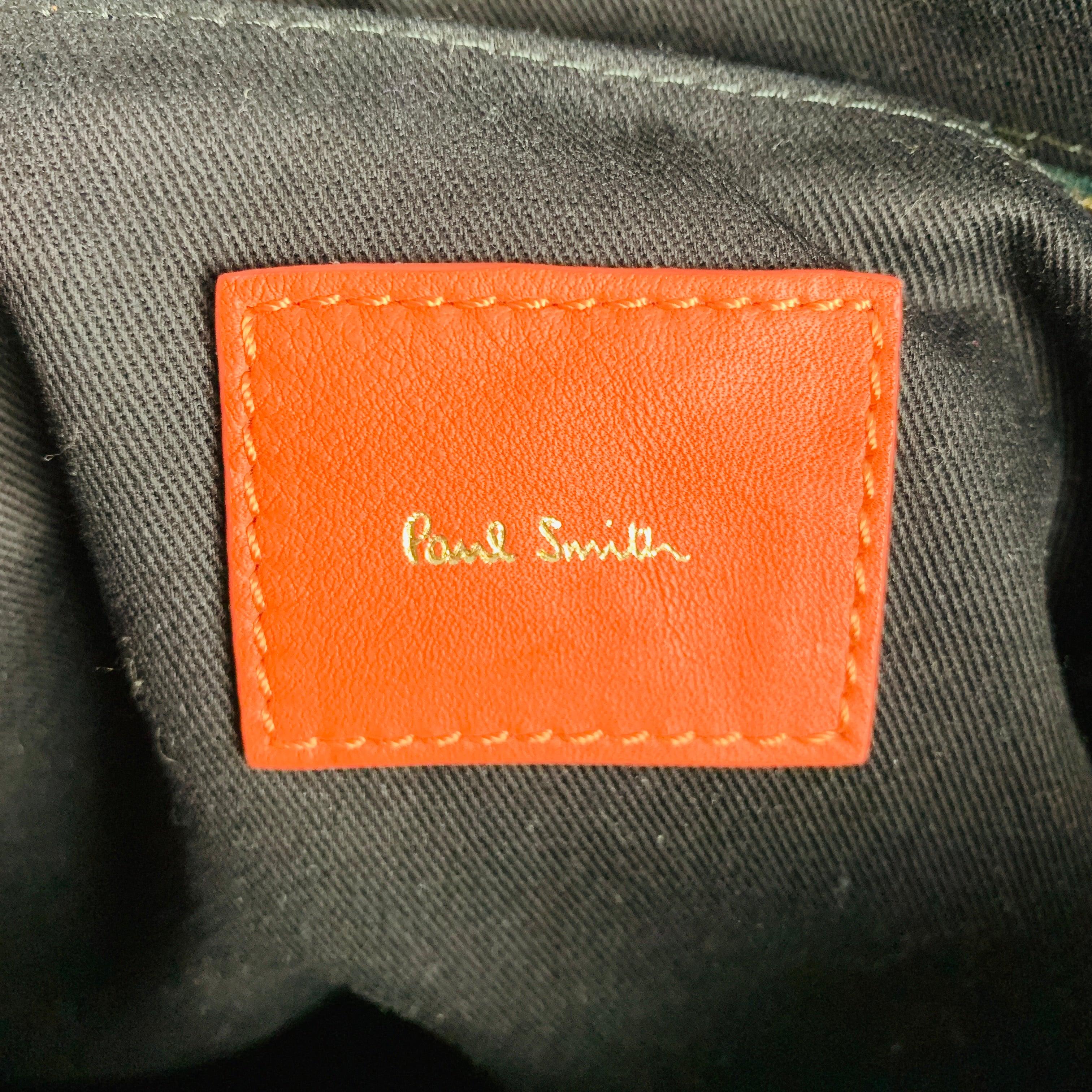 PAUL SMITH Orange Solid Leather Document Holder Bags 4