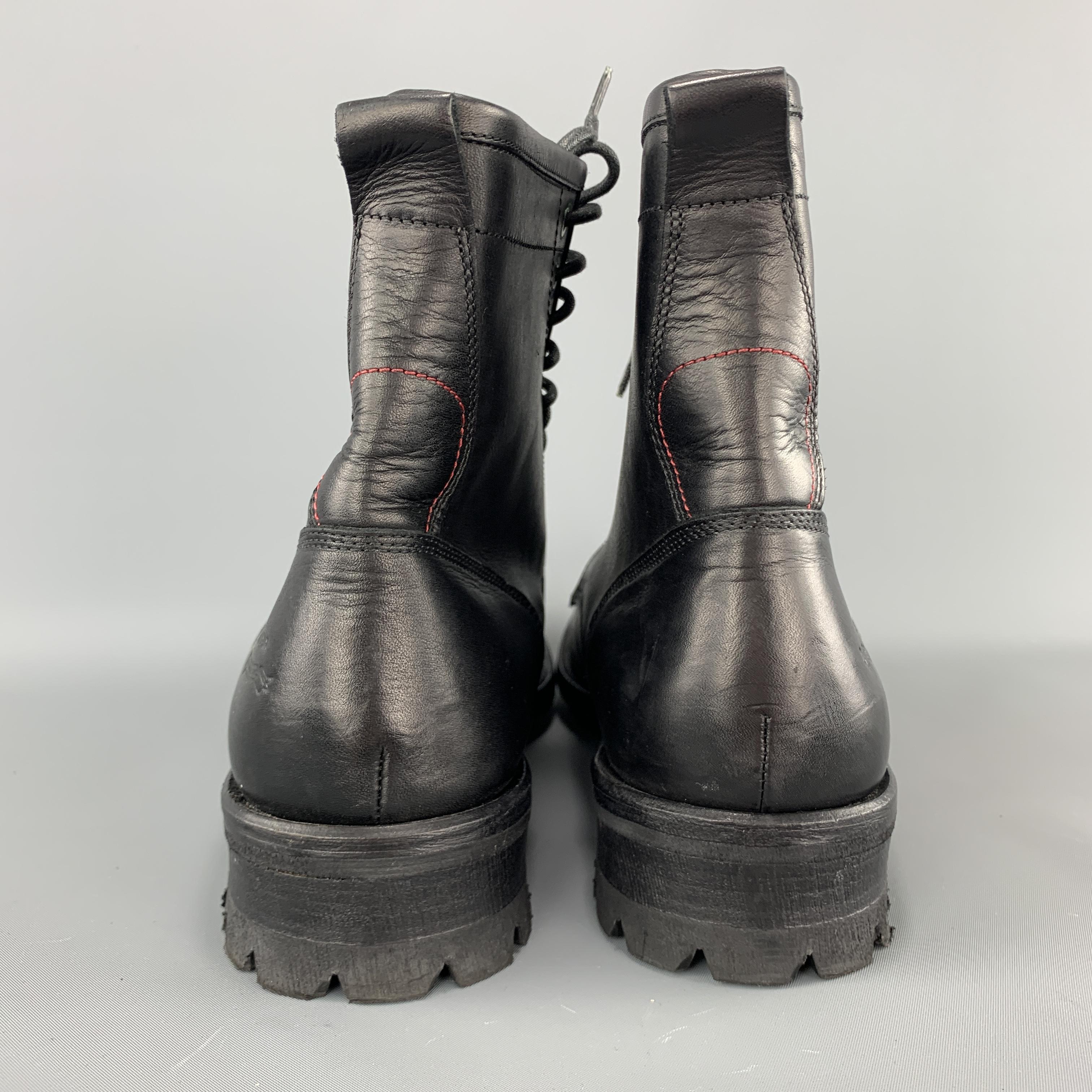PAUL SMITH RED EAR Size 12 Black Leather Lace Up Boots at 1stDibs | paul  smith red ear boots, paul smith red ear shoes