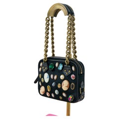 Paul Smith shoulder bag in fur and embellishments