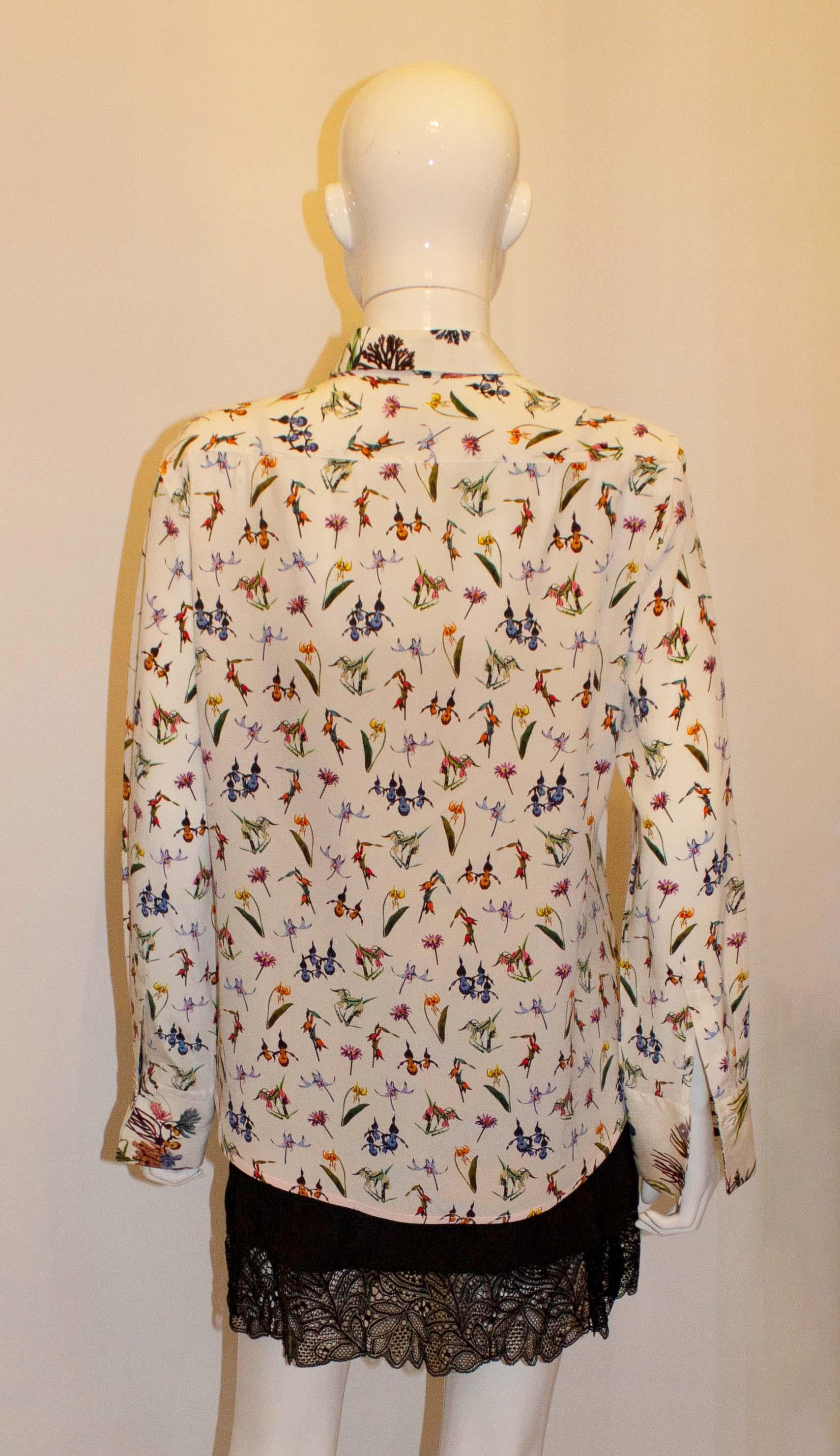 bird floral shirt by paul smith