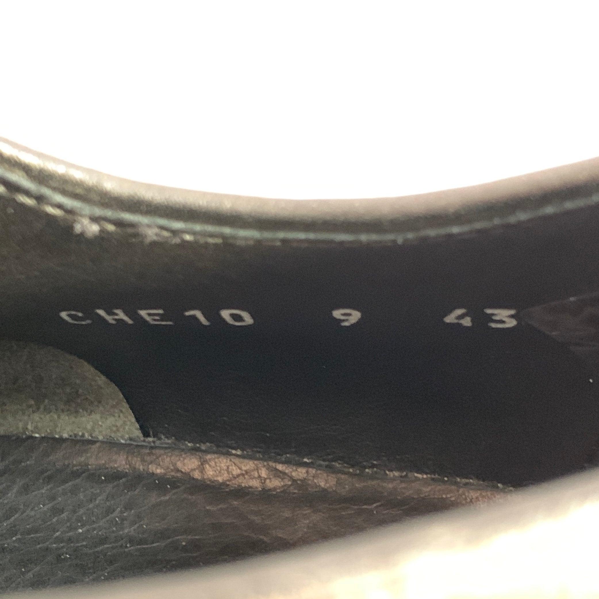 PAUL SMITH Taille 10 Derby en cuir noir Chaussures de voyage à lacets souples en vente 3