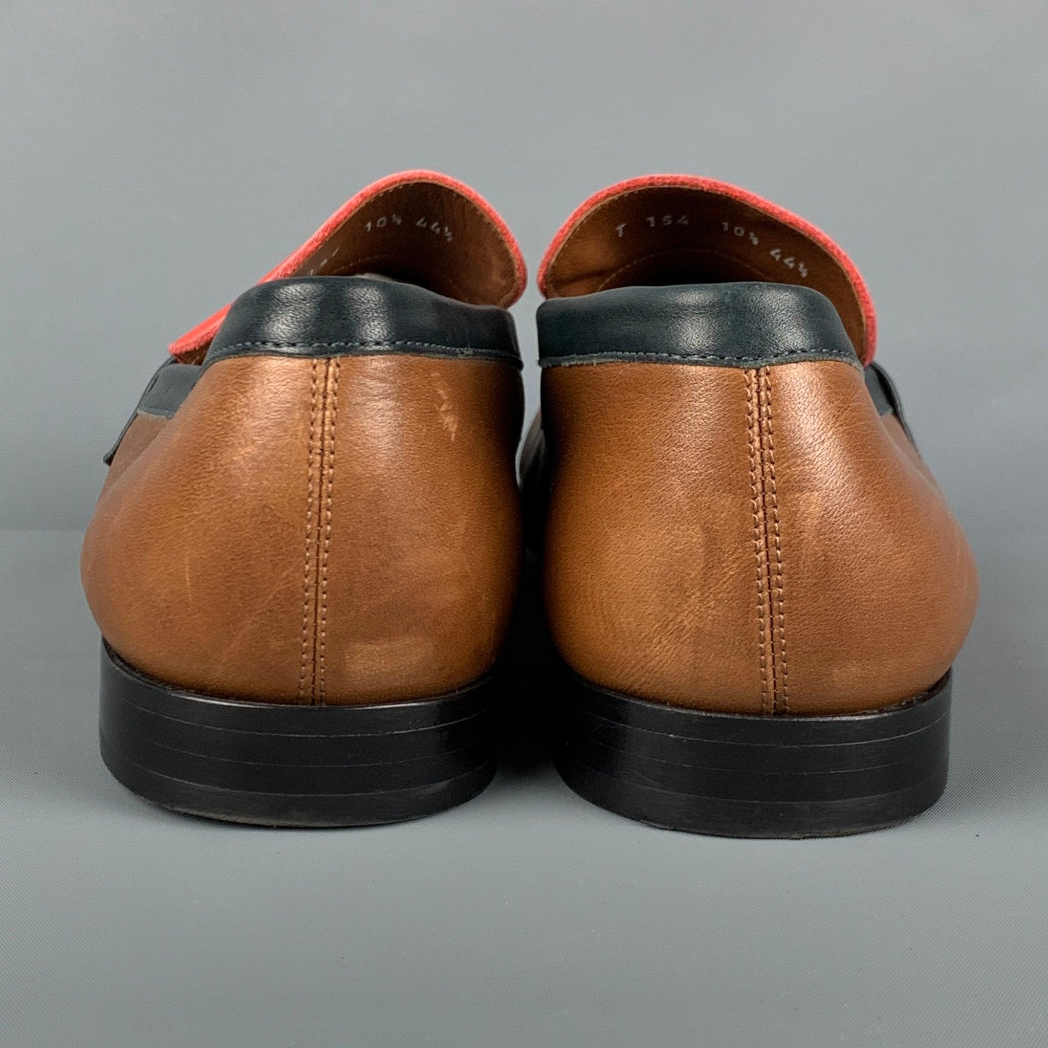 PAUL SMITH Size 9 Solid Brown Leather Lace Up Shoes main image 0