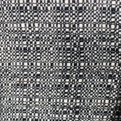 PAUL SMITH Taille 36 Manteau de sport à revers échancré en laine tissée noir et blanc