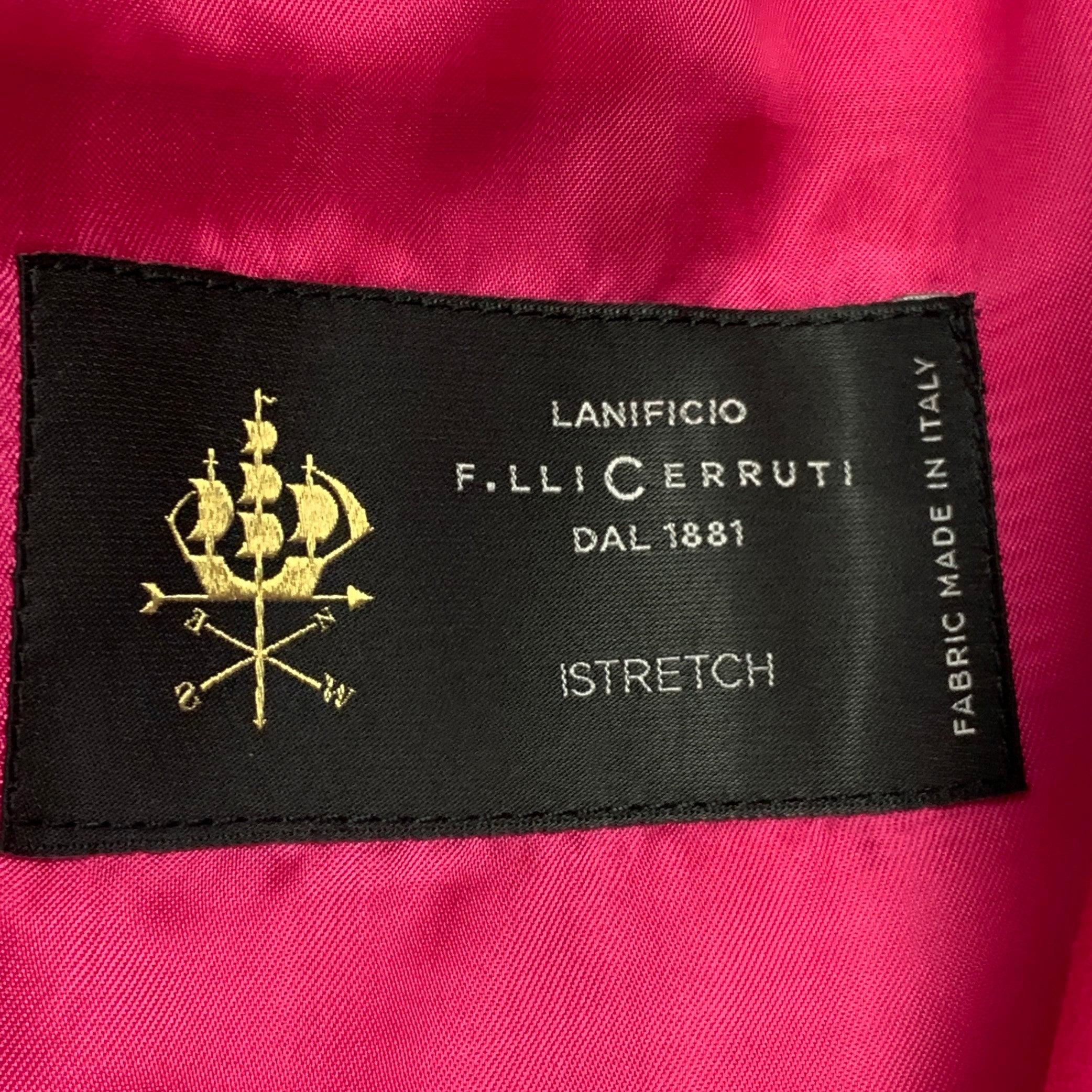 PAUL SMITH Size 36 Pink Fuchsia Wool Blend Peak Lapel Sport Coat For Sale 3