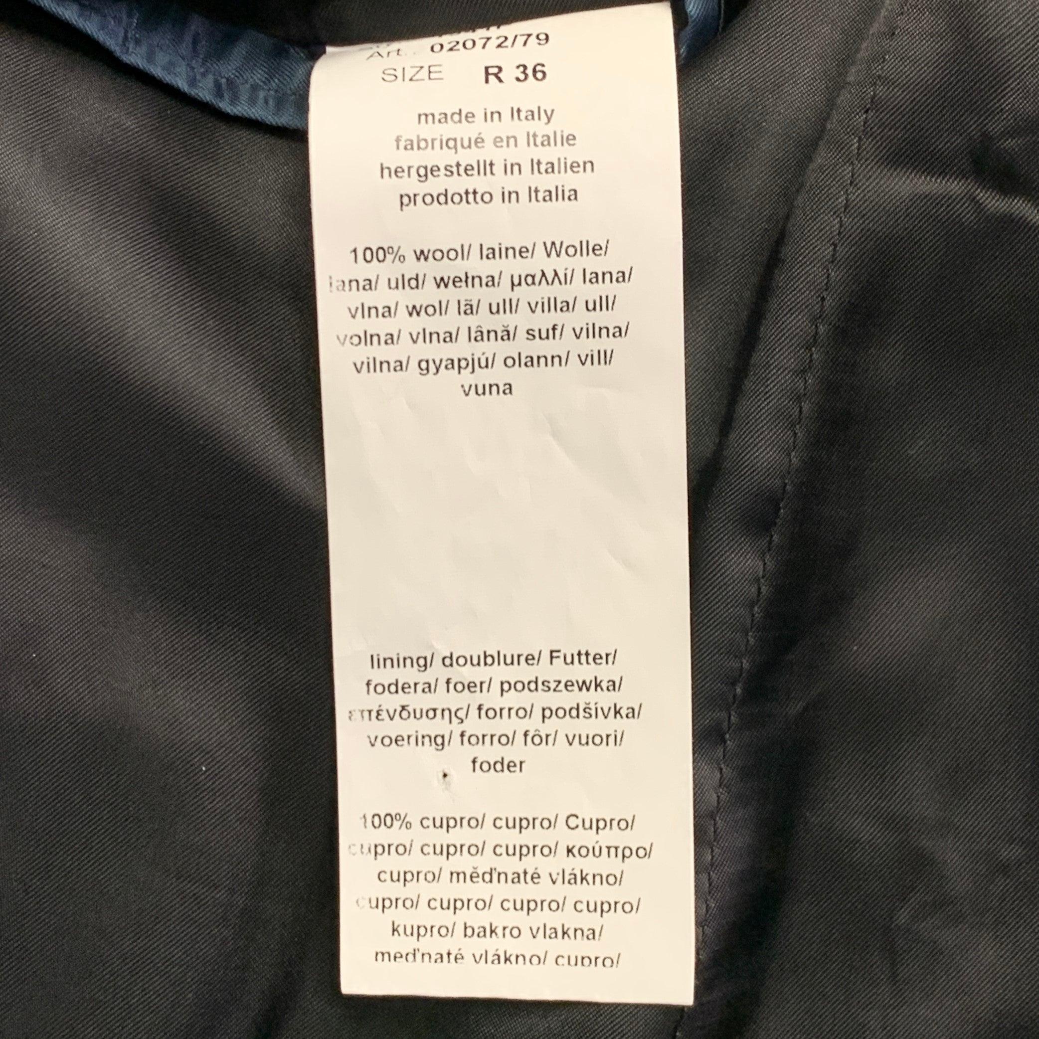 Paul Smith Taglia 36 Soho Cappotto sportivo a righe nere in lana e raso con risvolto a picco in vendita 6