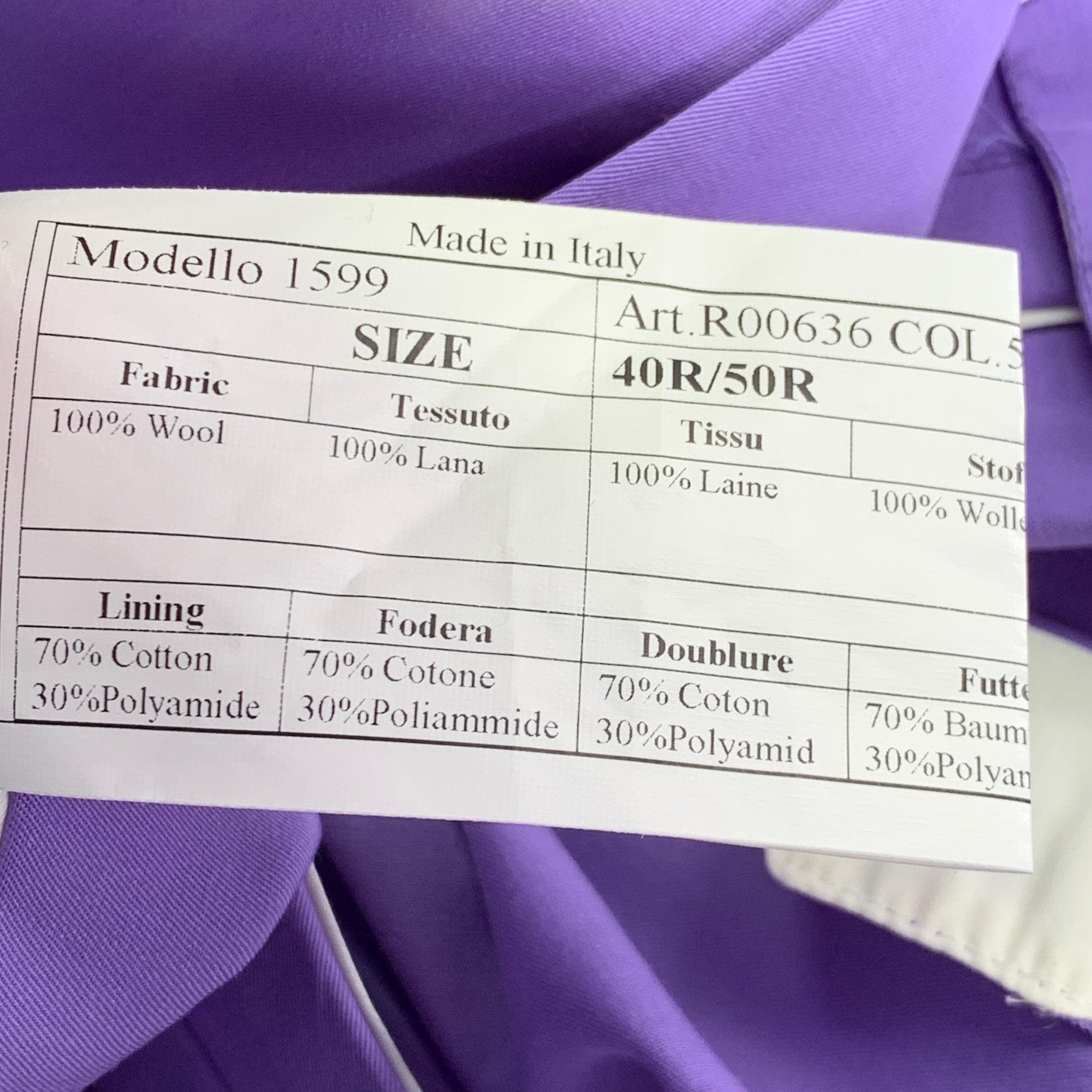 PAUL SMITH Taille 36 Costume Soho Fit Purple Lavender Wool Notch Lapel (laine à revers) en vente 5