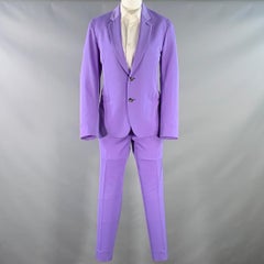 PAUL SMITH Taille 36 Costume Soho Fit Purple Lavender Wool Notch Lapel (laine à revers)