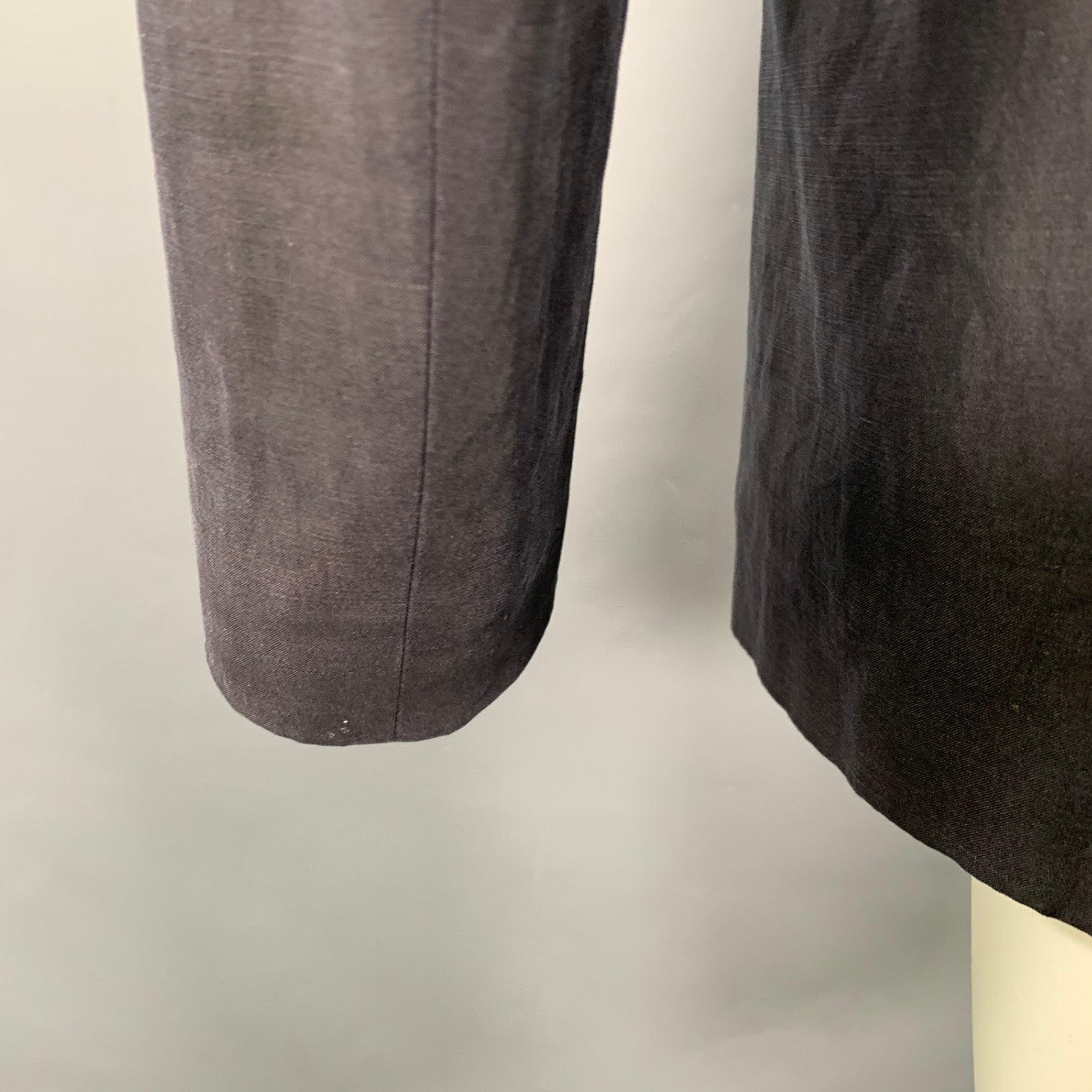 Men's PAUL SMITH Size 38 Black Cotton Blend Single Breasted Sport Coat For Sale