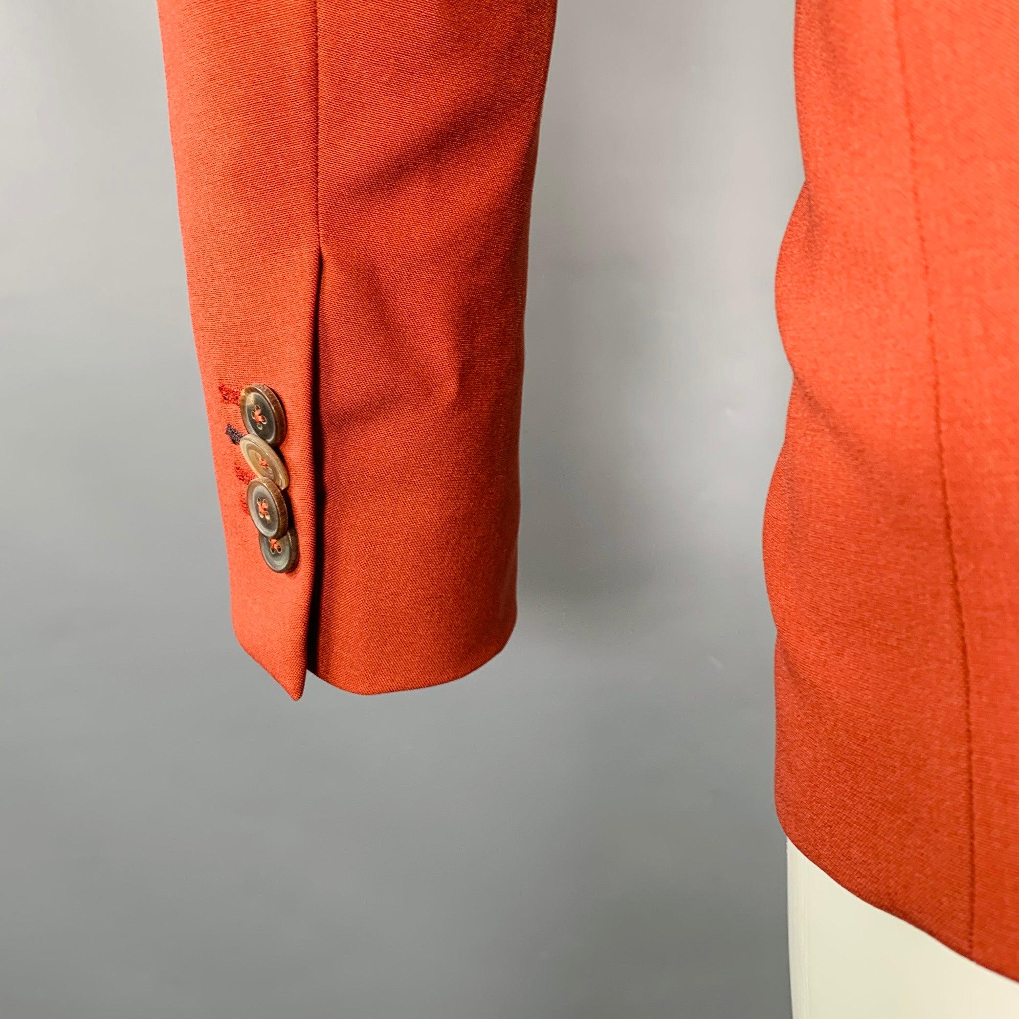 PAUL SMITH Größe 38 Brown Brick Wool Single Breasted Sport Coat im Zustand „Hervorragend“ im Angebot in San Francisco, CA