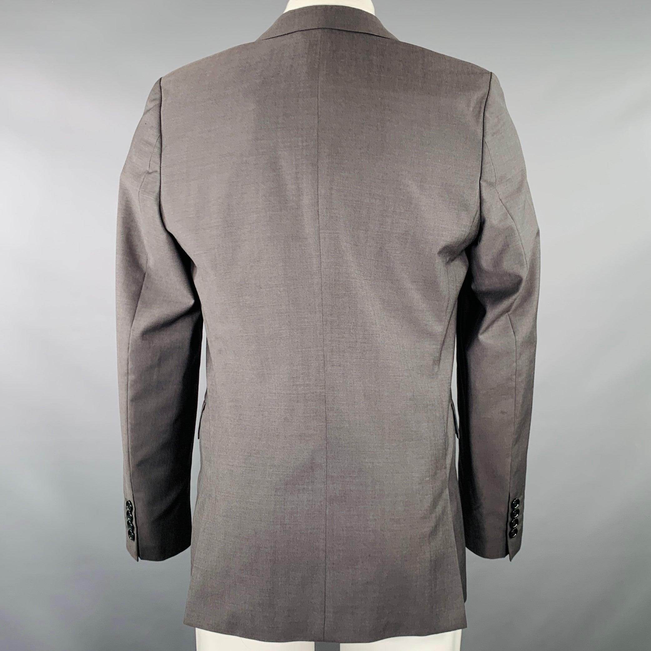 Grigio Paul Smith Taglia 38 Cappotto sportivo monopetto in lana e mohair grigio in vendita