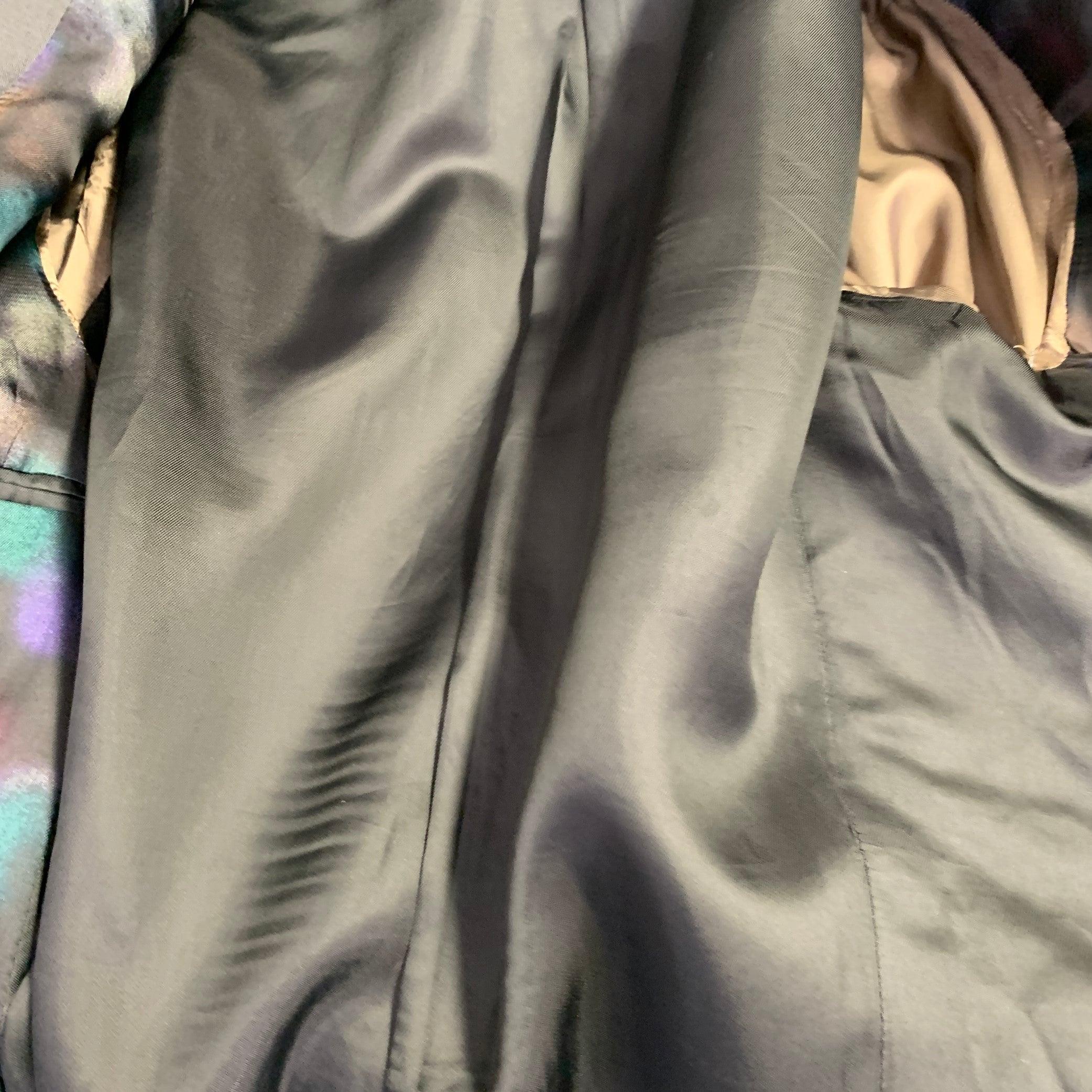 Paul Smith Taglia 38 Cappotto sportivo monopetto in lana e mohair grigio in vendita 2