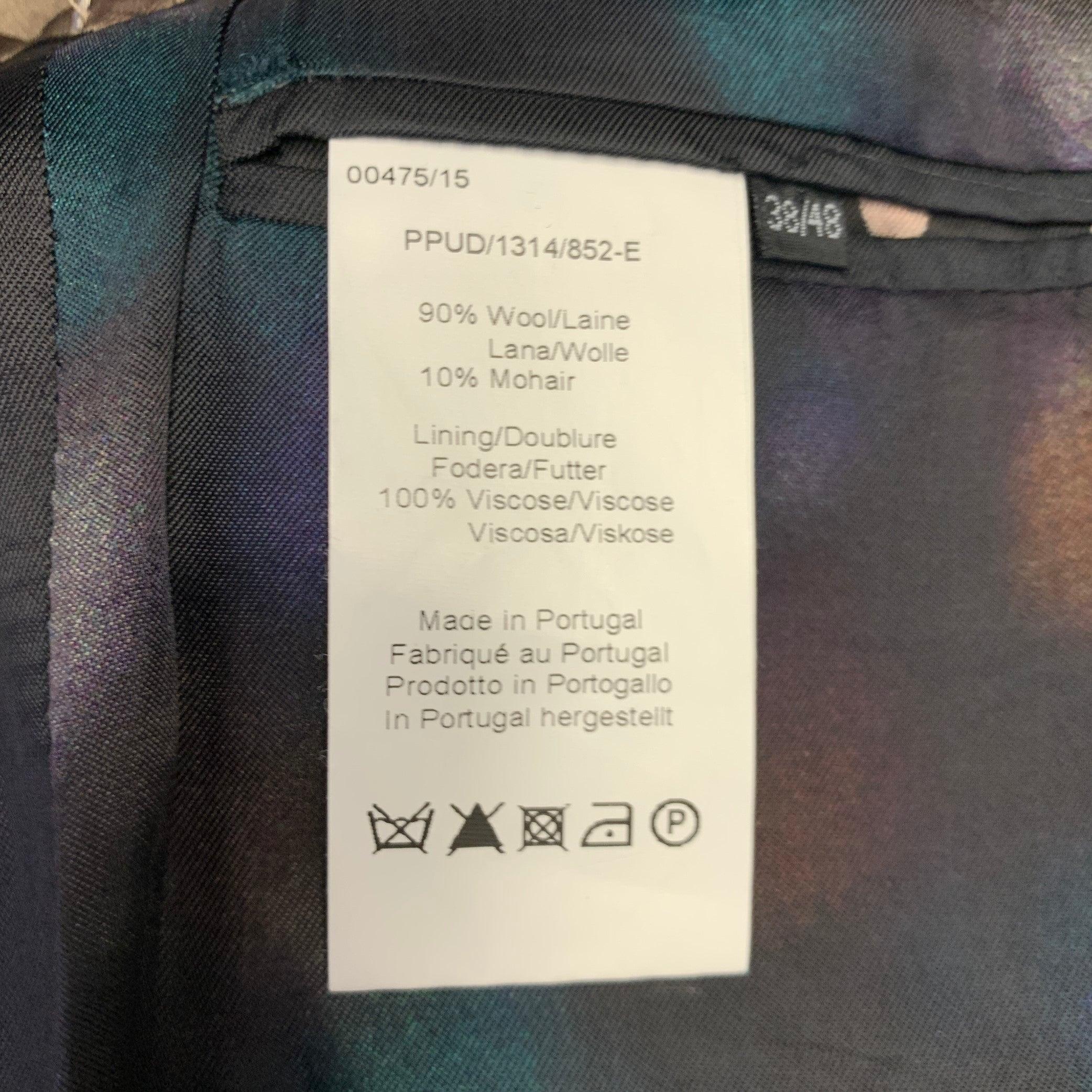 Paul Smith Taglia 38 Cappotto sportivo monopetto in lana e mohair grigio in vendita 3