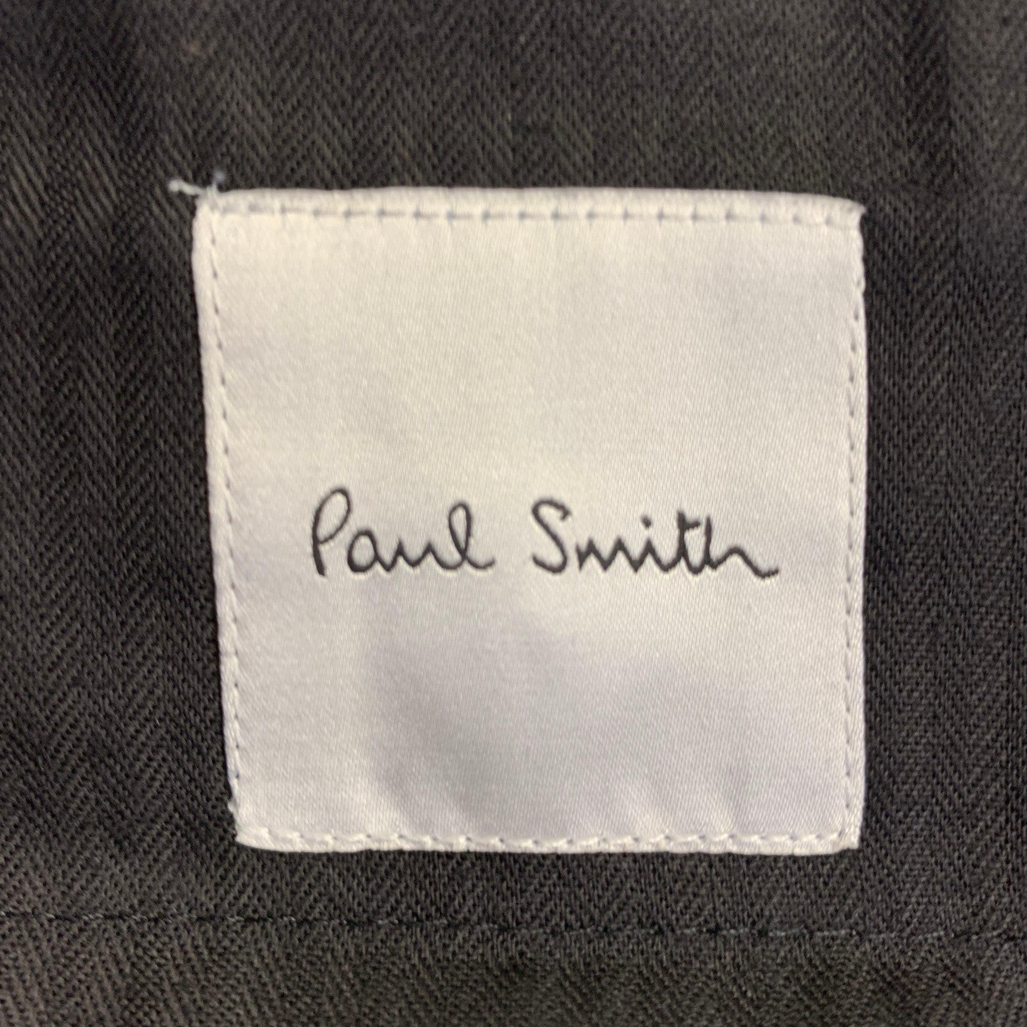PAUL SMITH Anzug mit Kerbrevers aus grüner Wolle und Mohair, Größe 38 Regular im Angebot 5