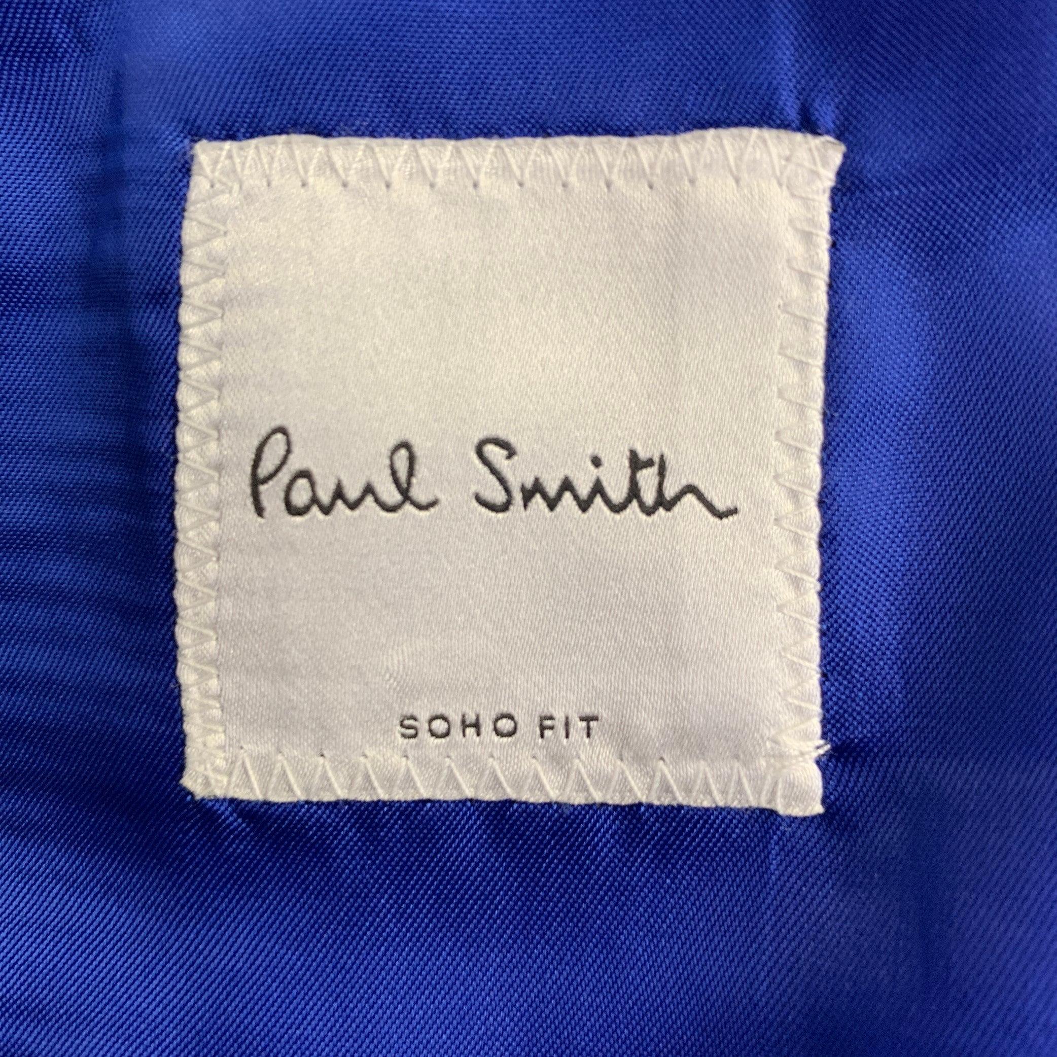PAUL SMITH Anzug mit Kerbrevers aus grüner Wolle und Mohair, Größe 38 Regular im Angebot 2