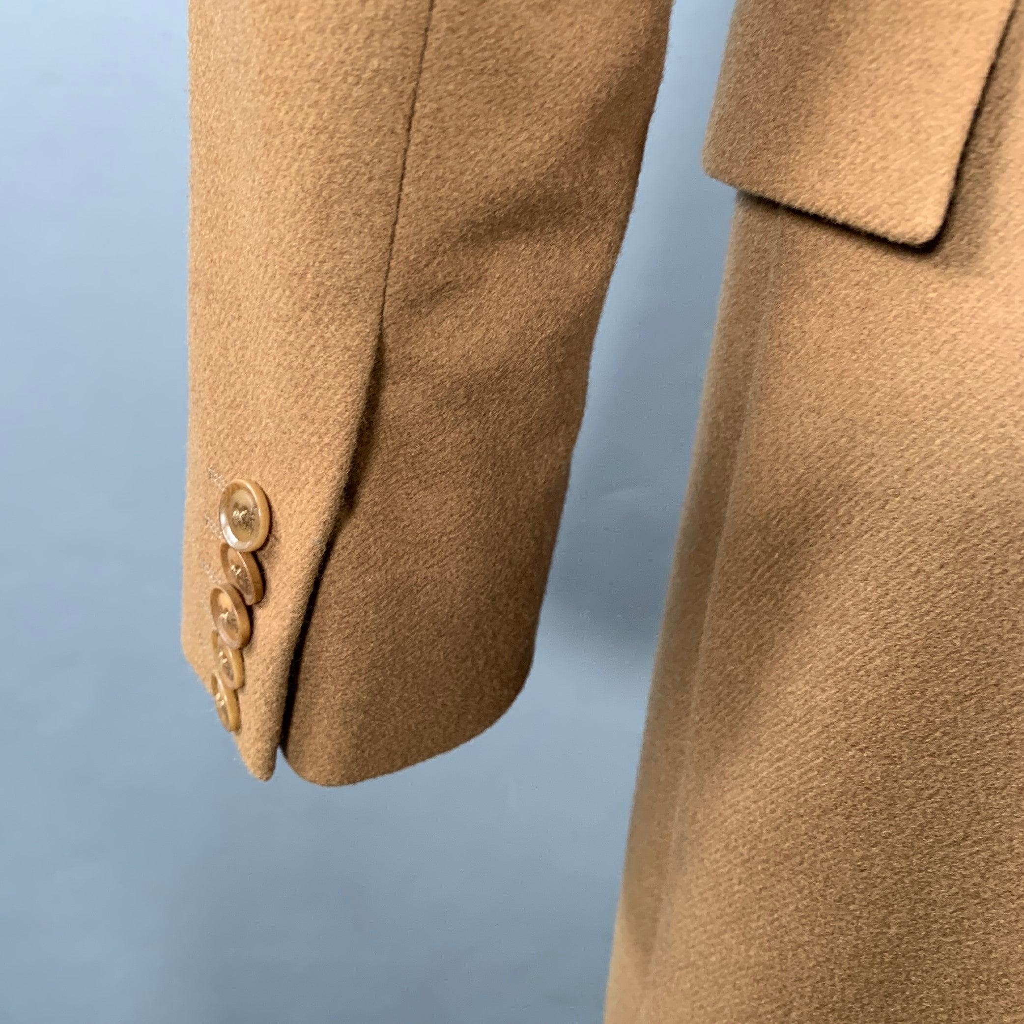 PAUL SMITH Size 38 Tan Brown Wool Cashmere Coat For Sale 1
