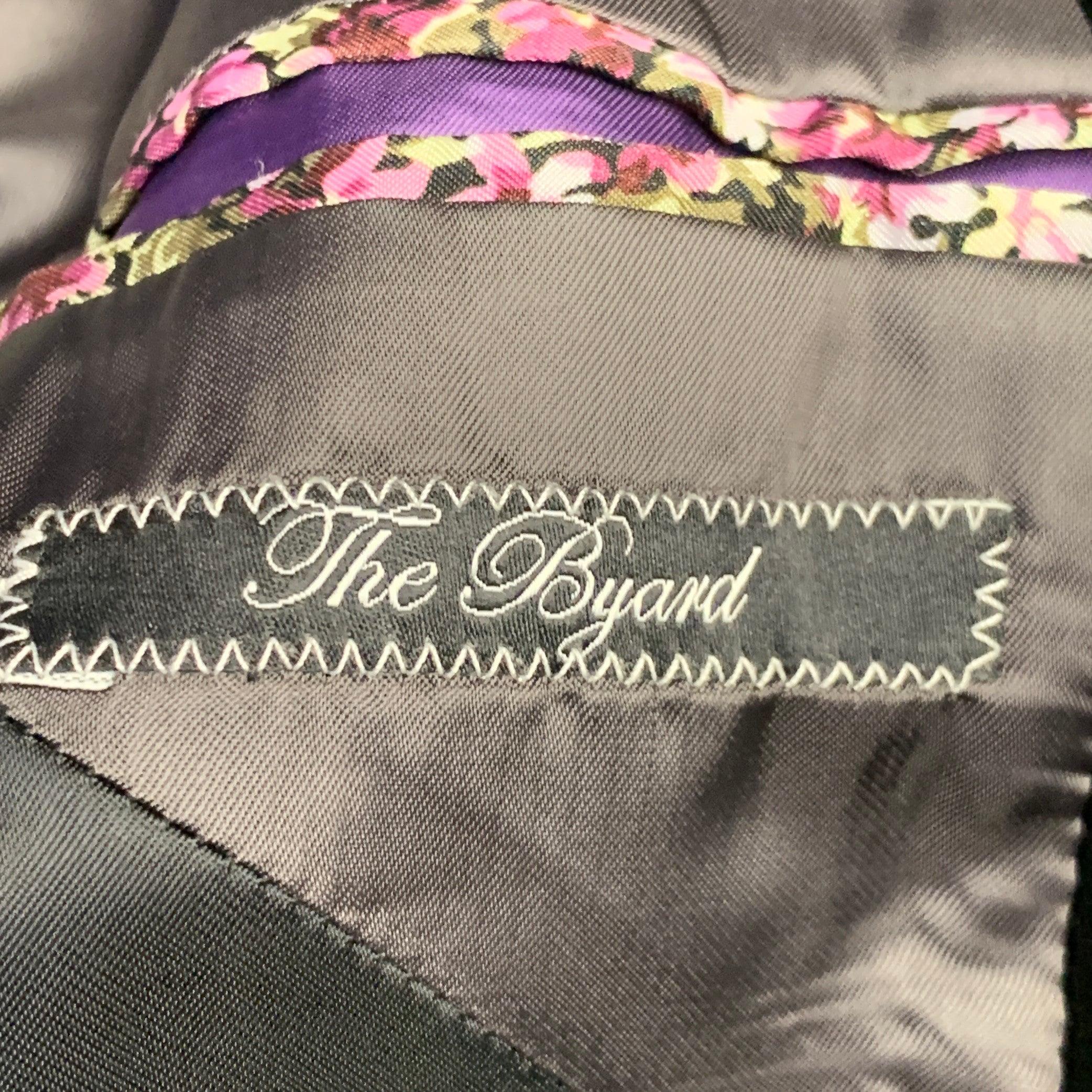 PAUL SMITH Größe 38 The Byard Schwarzer Samt-Viskose-Mischung Sportmantel mit Kerbrevers im Angebot 3