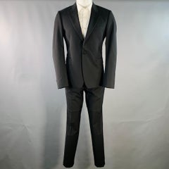 Paul Smith taglia 40, smoking nero in lana e mohair con risvolto a punta e un solo bottone