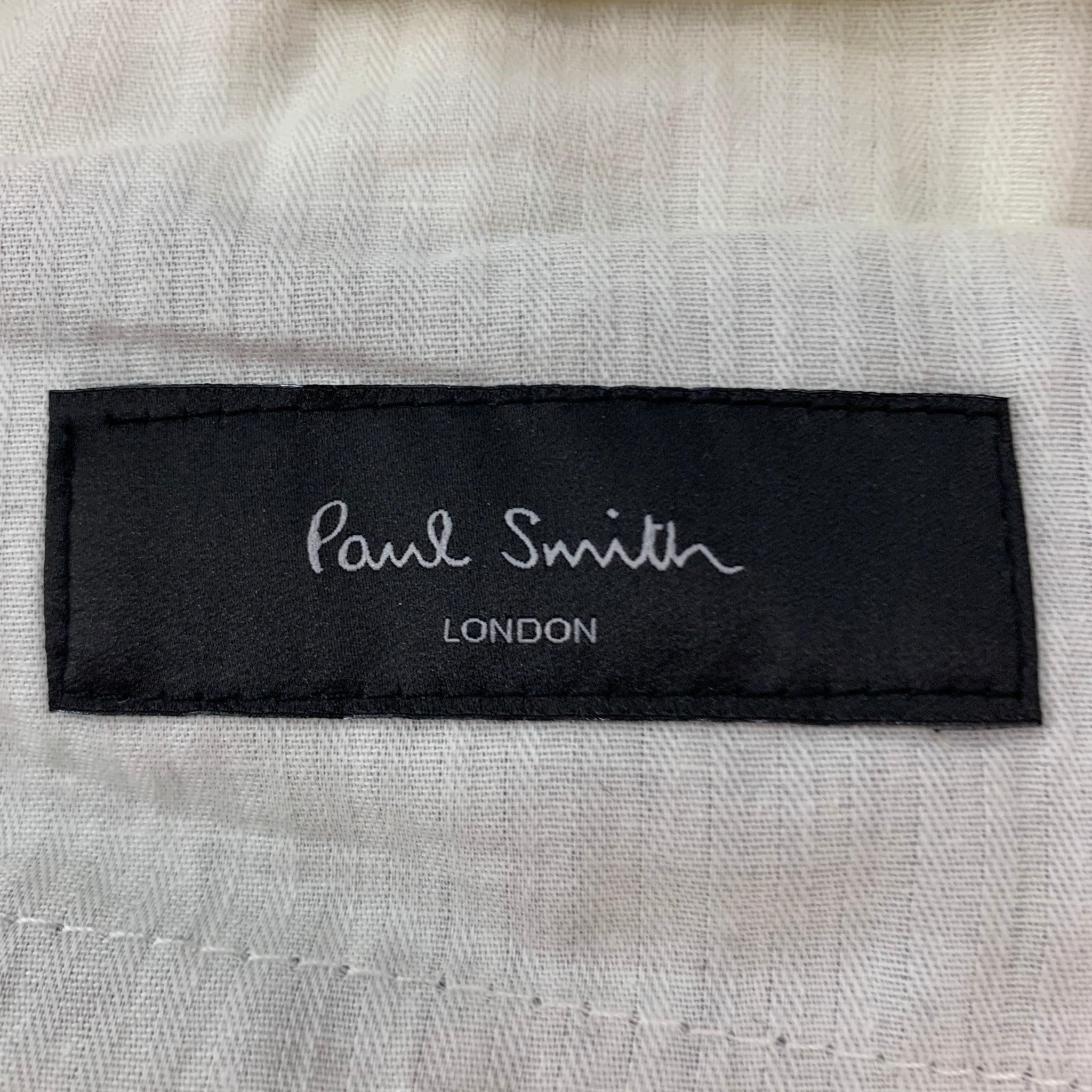 PAUL SMITH Size 42 Black Wool Notch Lapel Suit For Sale 7