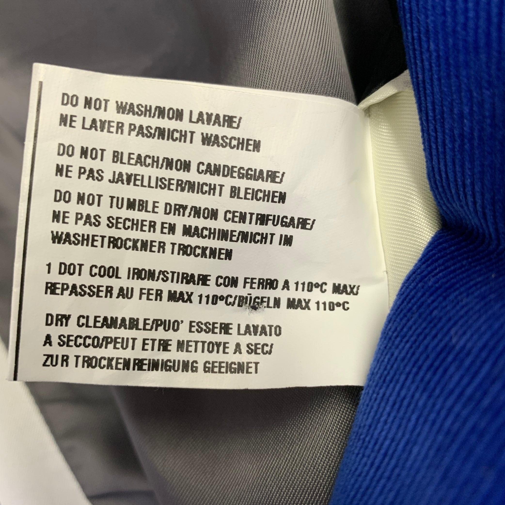 PAUL SMITH - Manteau de sport en velours côtelé bleu à revers clouté, taille 42 en vente 5