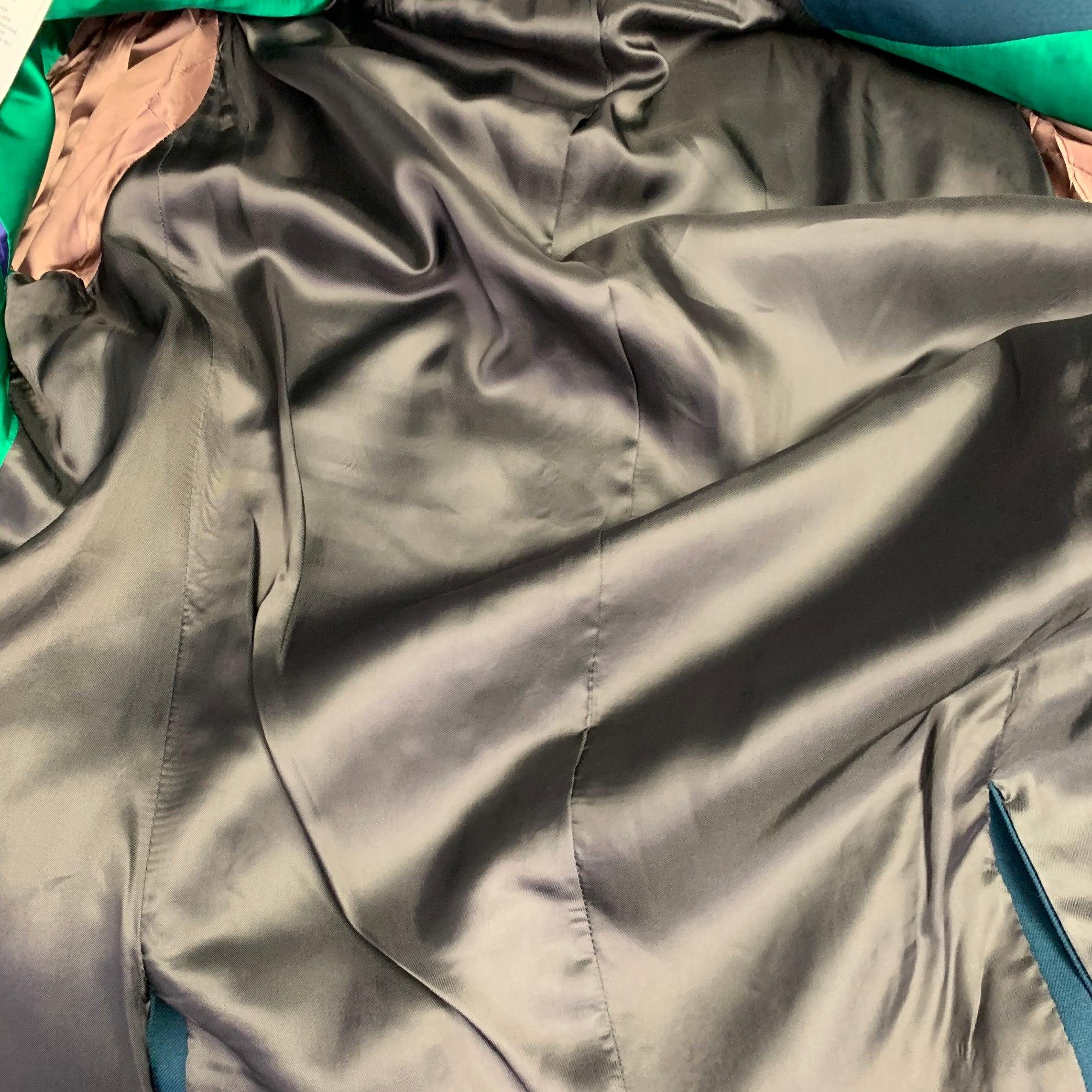 PAUL SMITH Size 42 Green Wool Notch Lapel Sport Coat For Sale 2
