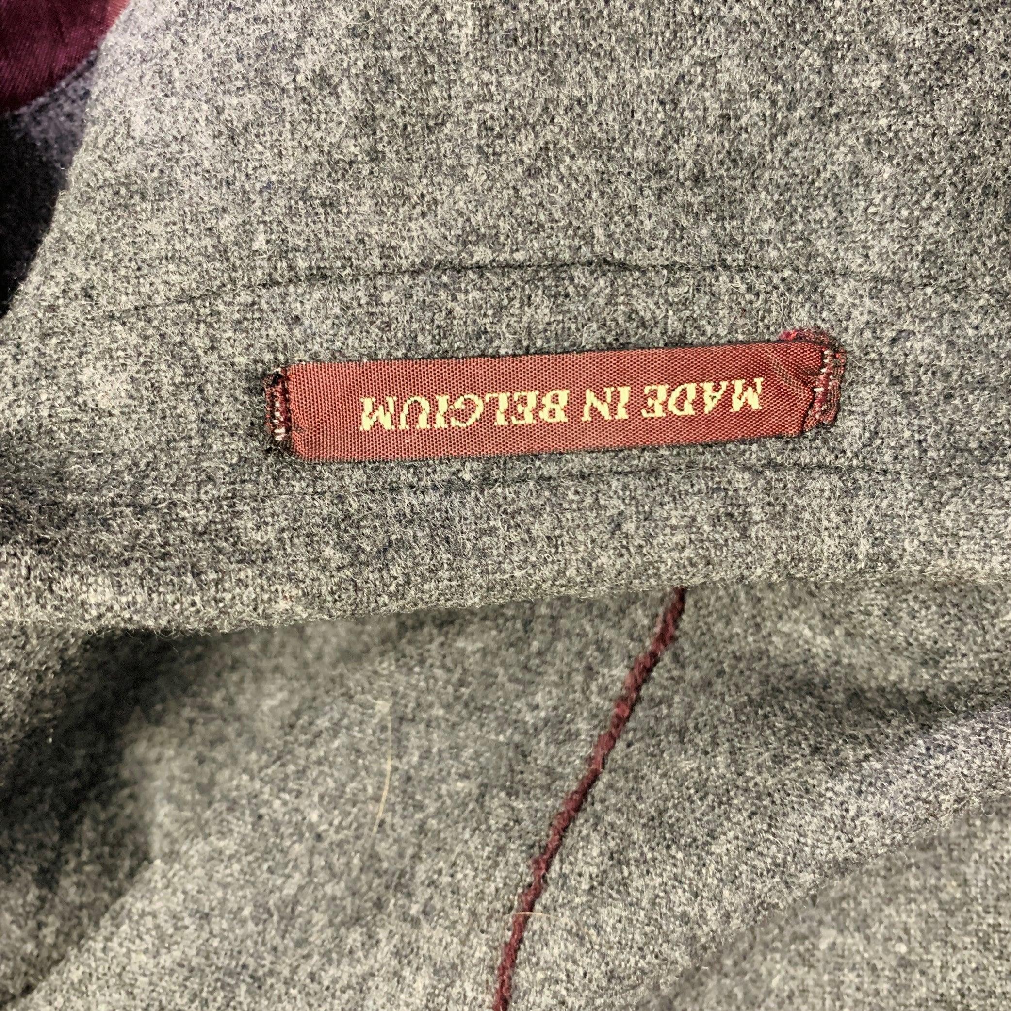 De los hombres PAUL SMITH Talla 42 Gris Borgoña Mezcla de Lana Chaqueta con ribetes en contraste en venta