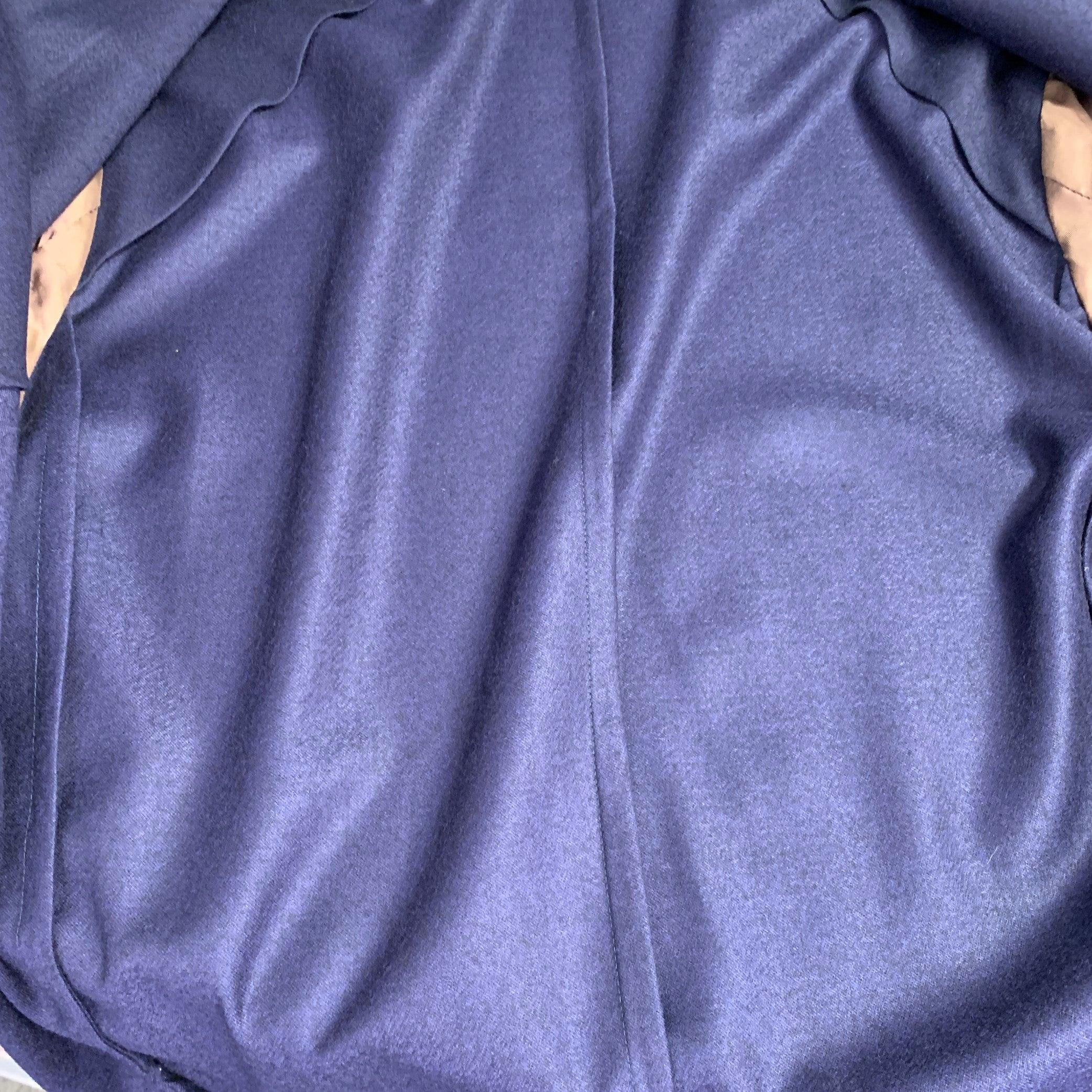 PAUL SMITH Size 42 Navy Wool Cashmere Notch Lapel Sport Coat For Sale 1