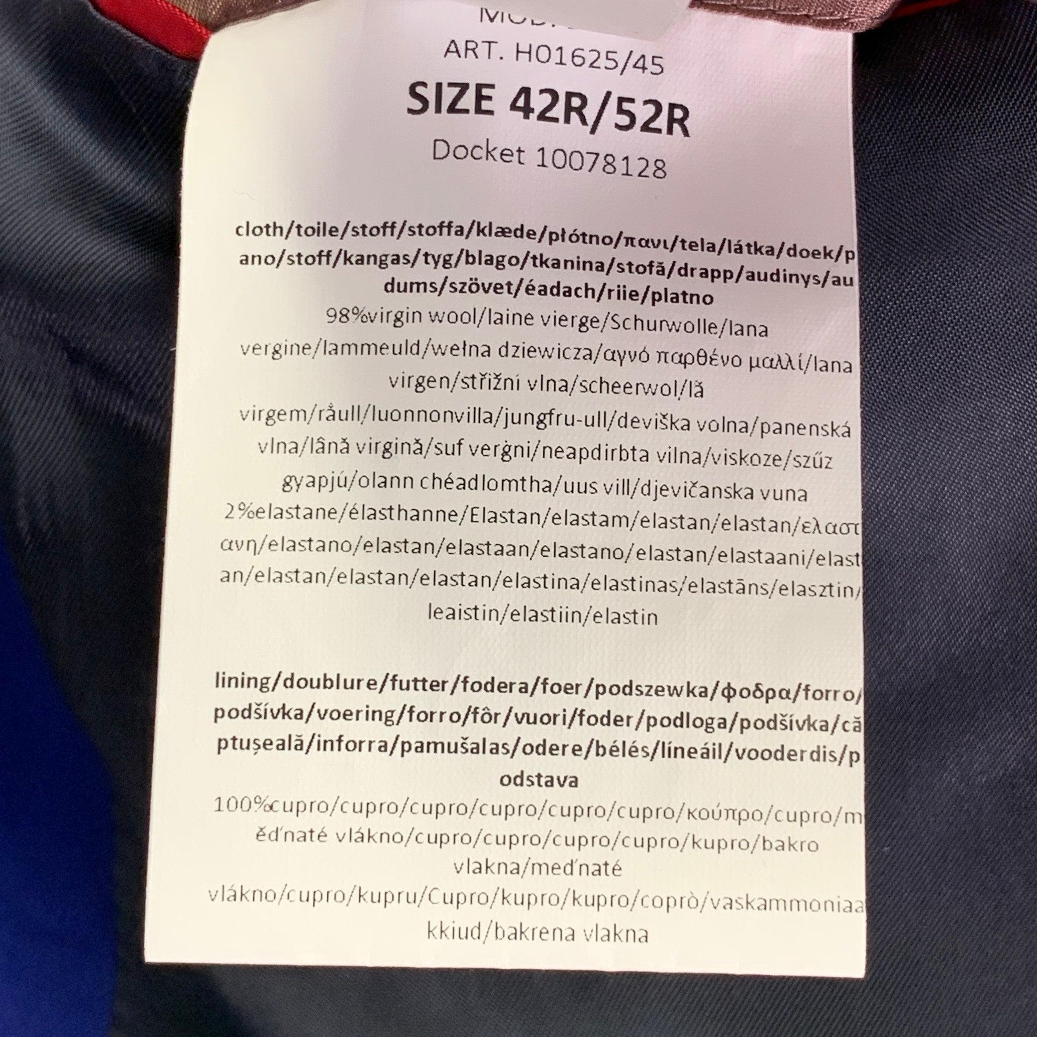 Paul Smith taglia 42 abito monopetto in misto lana vergine blu reale in vendita 6