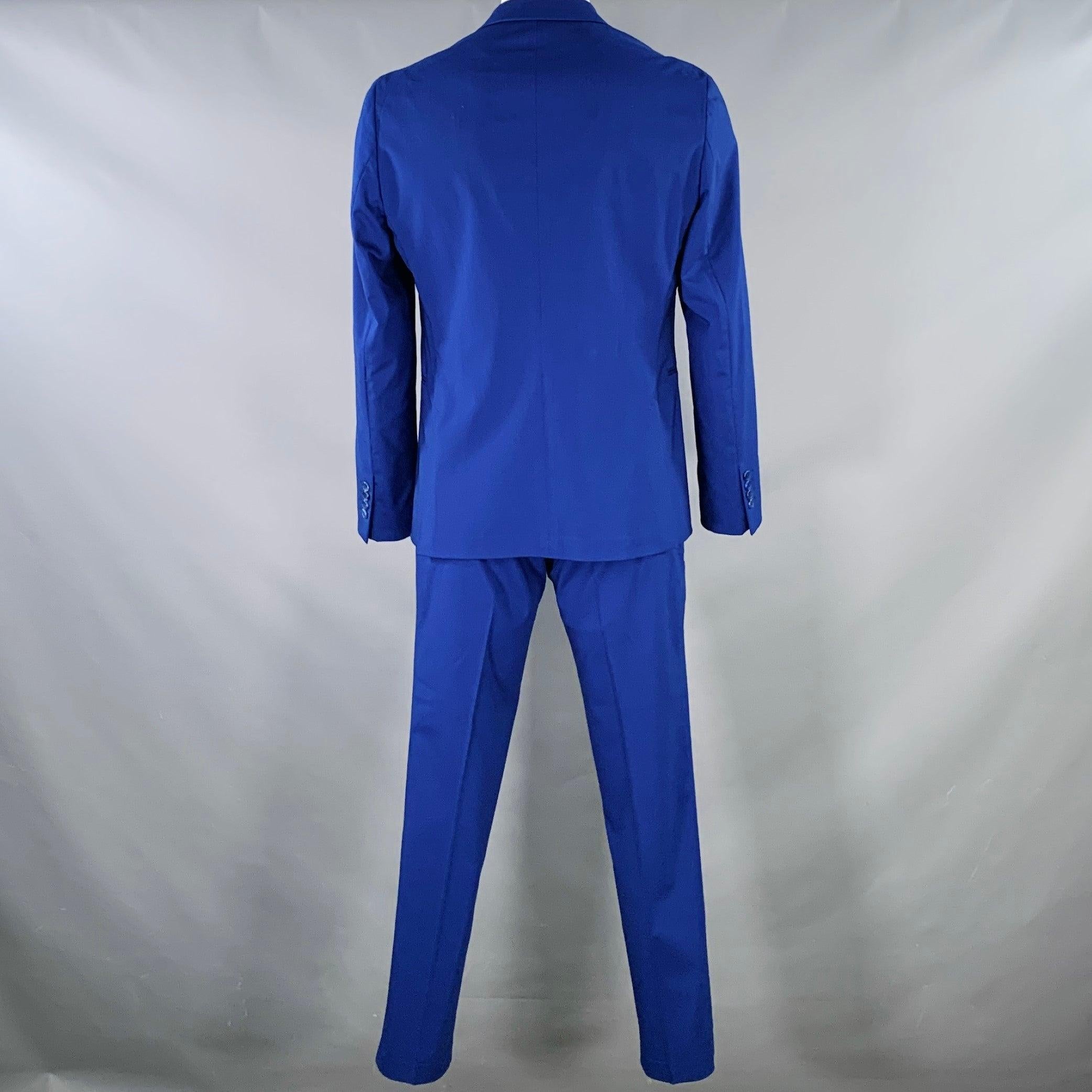Blu Paul Smith taglia 42 abito monopetto in misto lana vergine blu reale in vendita