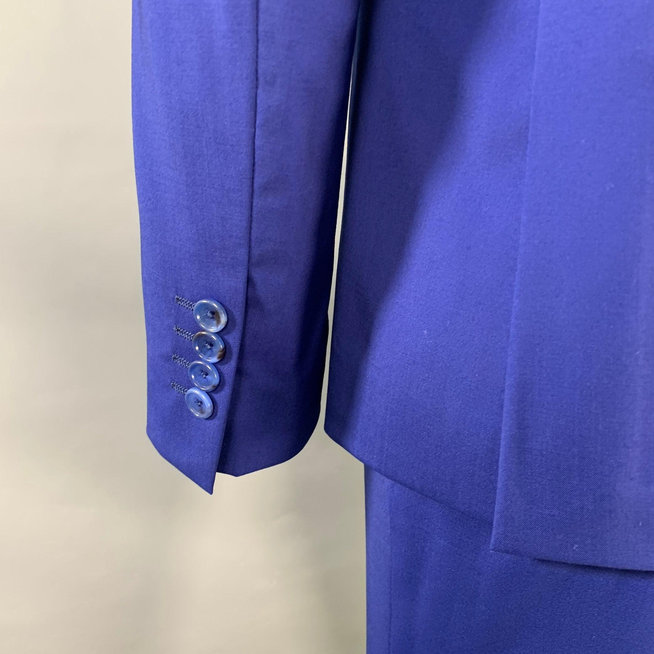 Paul Smith taglia 42 abito monopetto in misto lana vergine blu reale in vendita 1