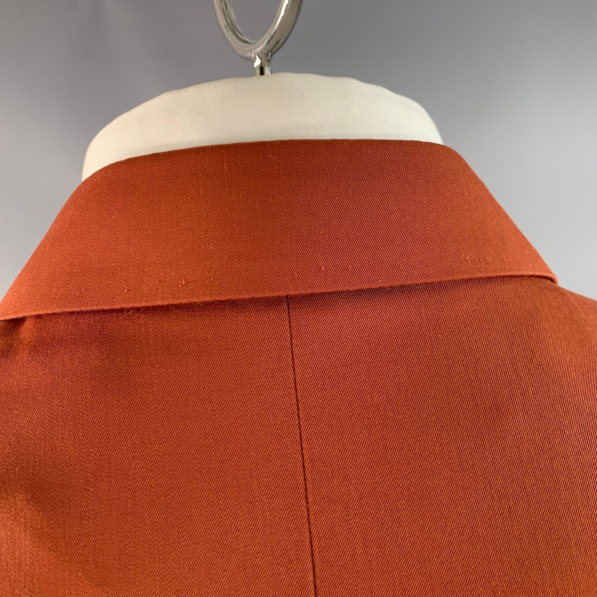 PAUL SMITH Größe 42 SOHO Fit Brick Orange Wool Notch Reverse Sport Coat im Angebot 1