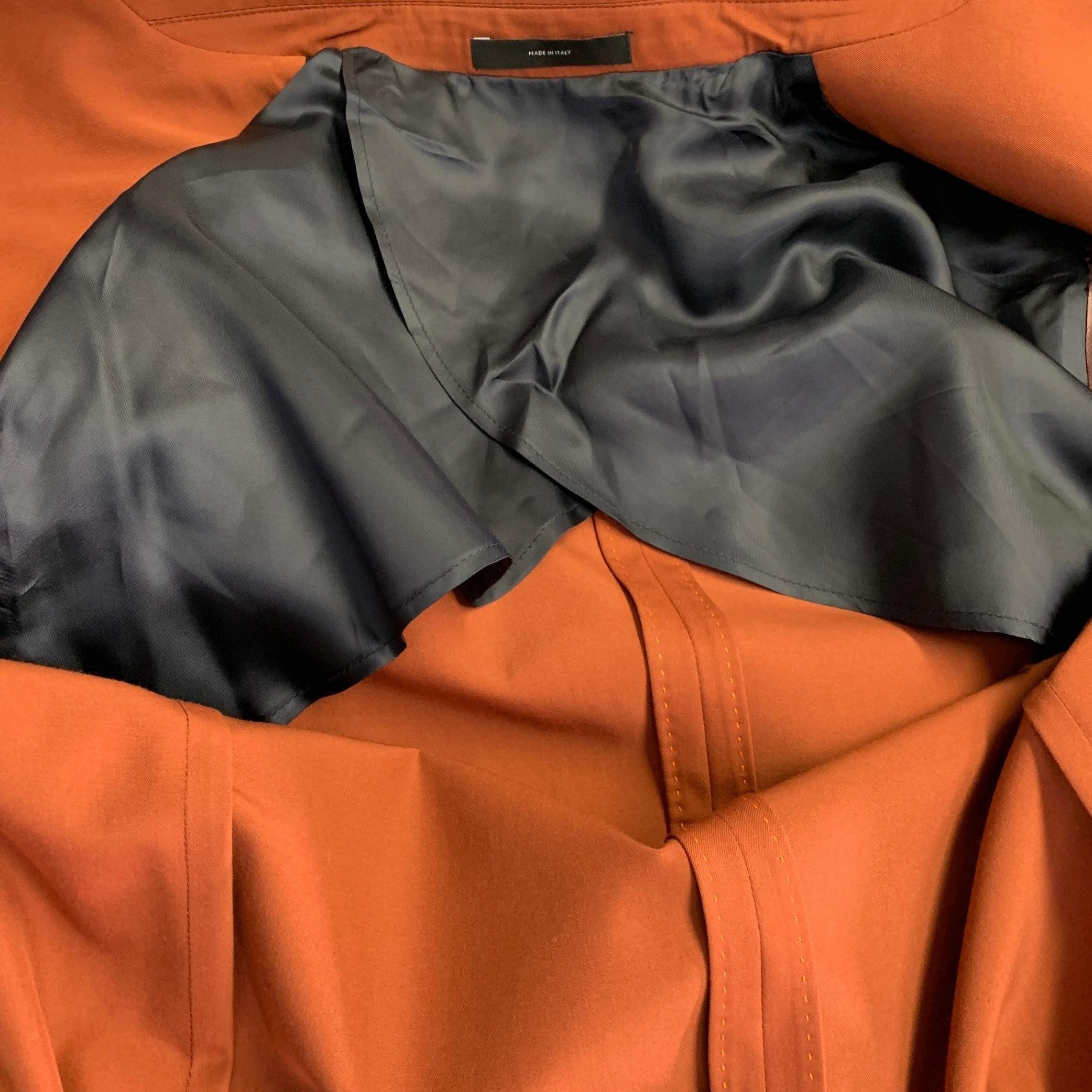 PAUL SMITH Größe 42 SOHO Fit Brick Orange Wool Notch Reverse Sport Coat im Angebot 3