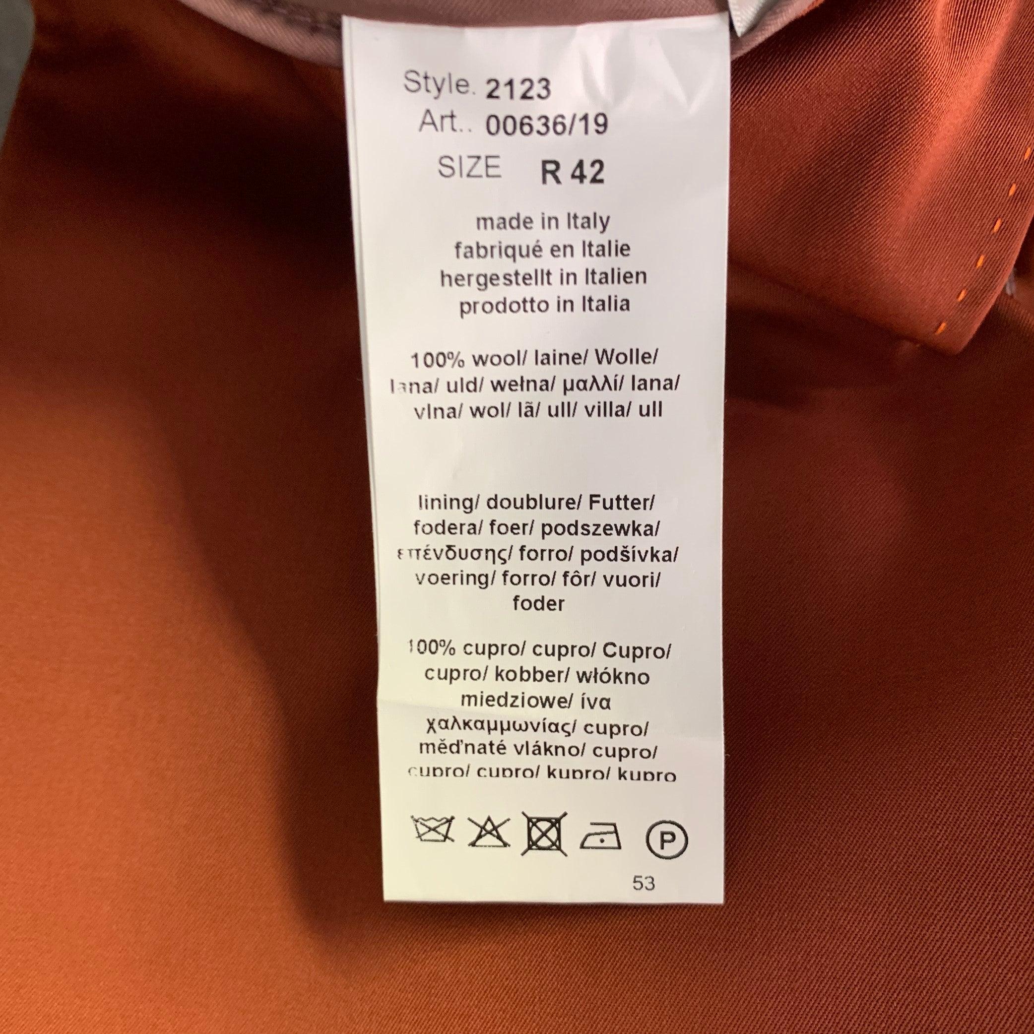 PAUL SMITH Größe 42 SOHO Fit Brick Orange Wool Notch Reverse Sport Coat im Angebot 4