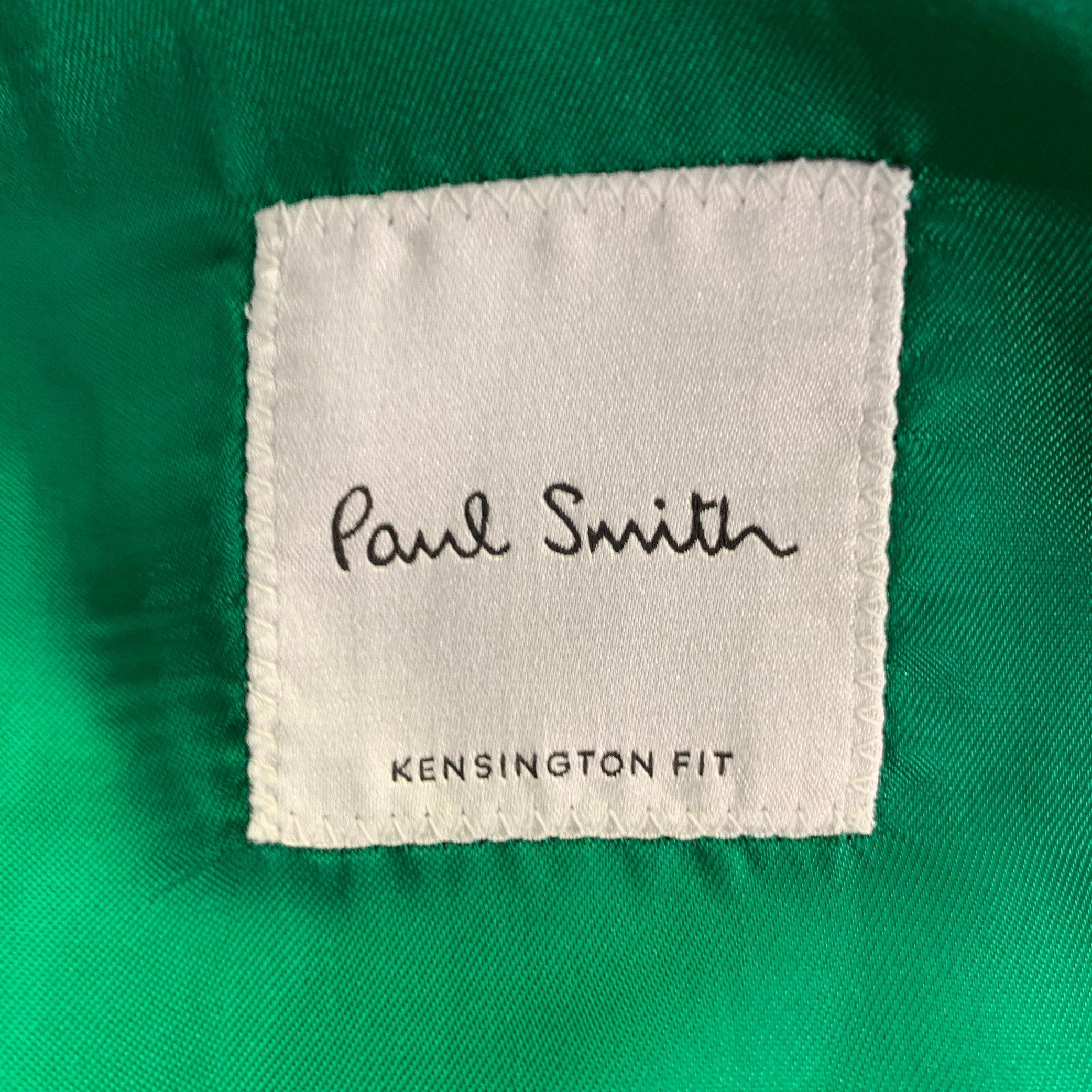 PAUL SMITH Größe 42 Teal Wool Notch Reverse Sport Coat Herren im Angebot