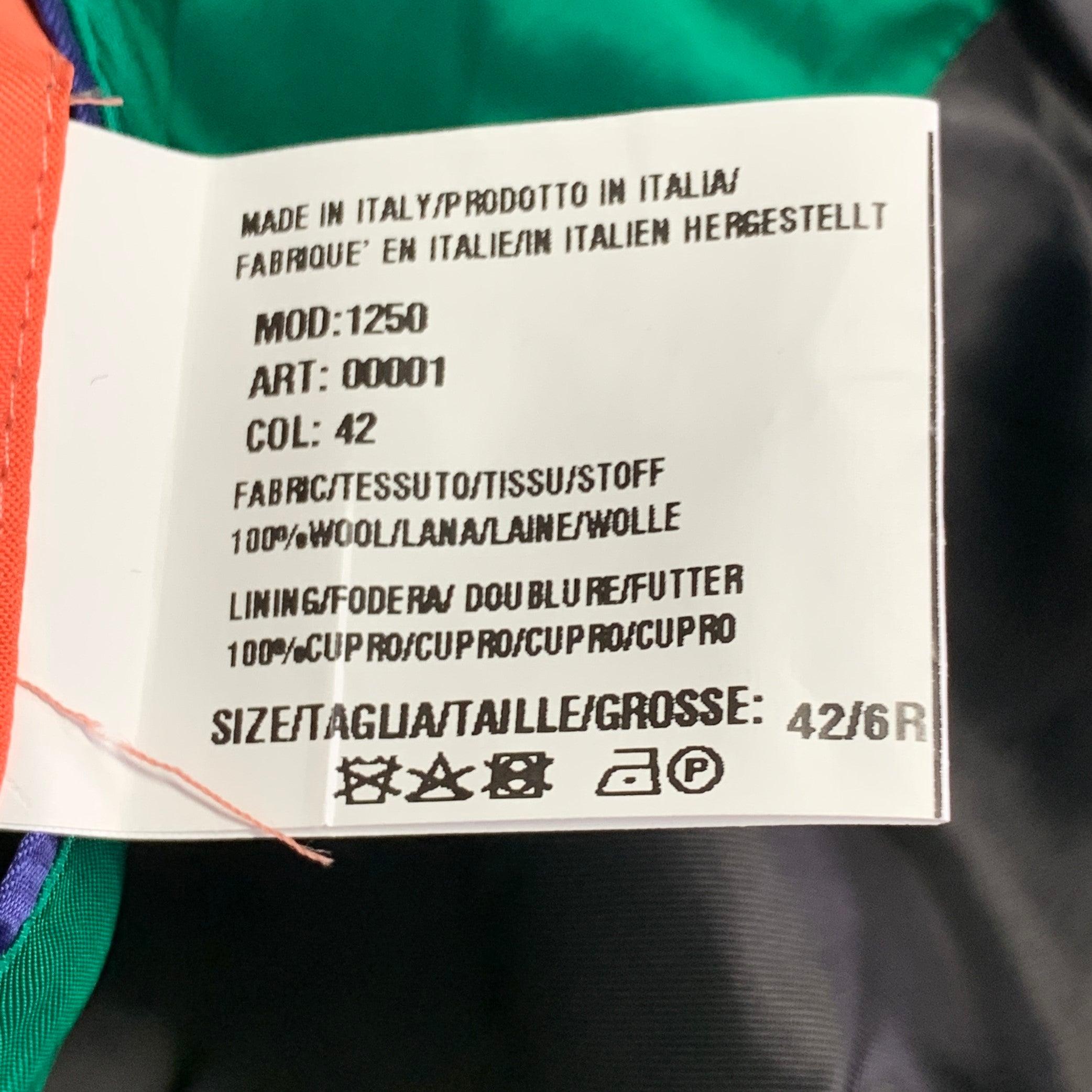 PAUL SMITH Größe 42 Teal Wool Notch Reverse Sport Coat im Angebot 3