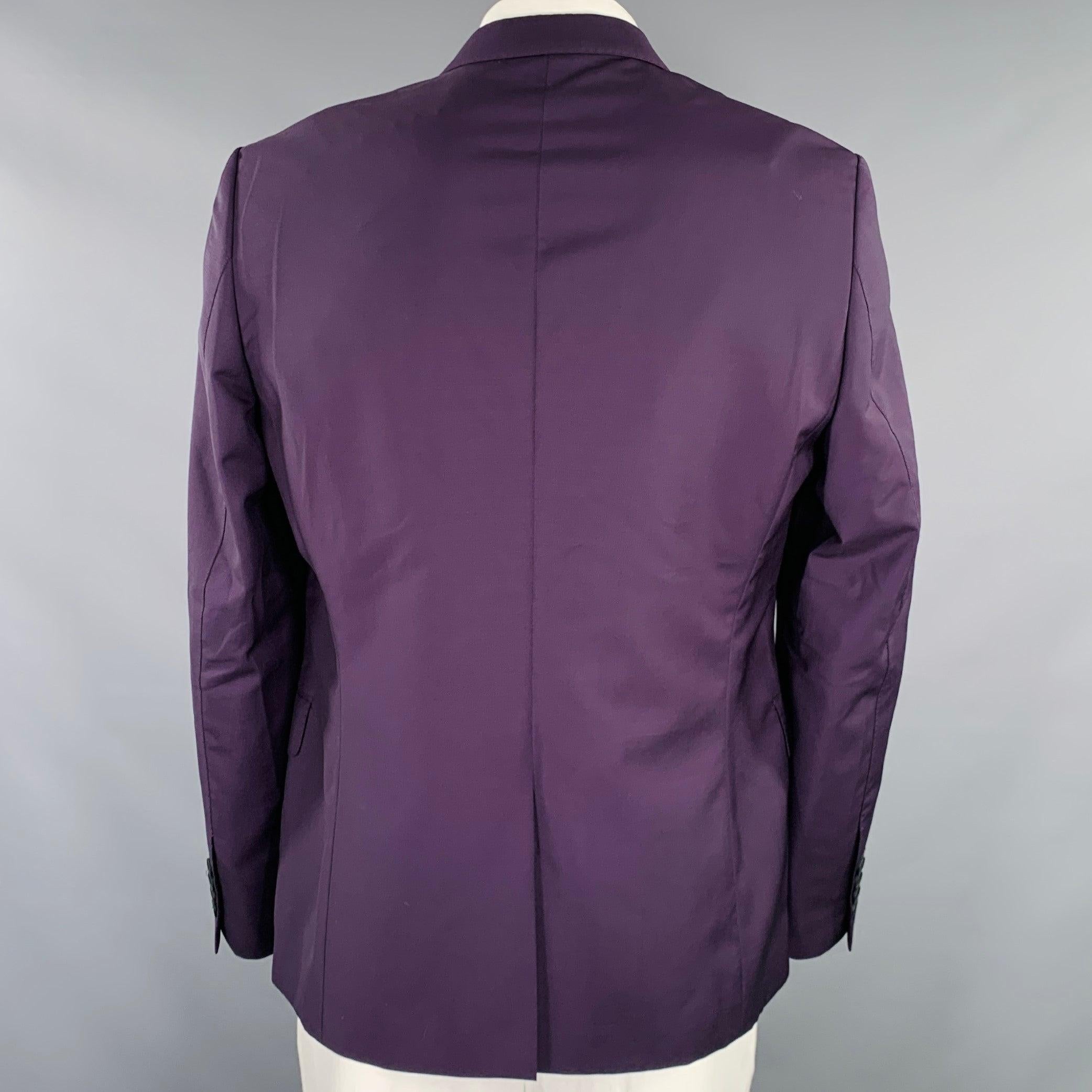 PAUL SMITH Größe 44 Lila Wolle Mohair Sportmantel (Schwarz) im Angebot