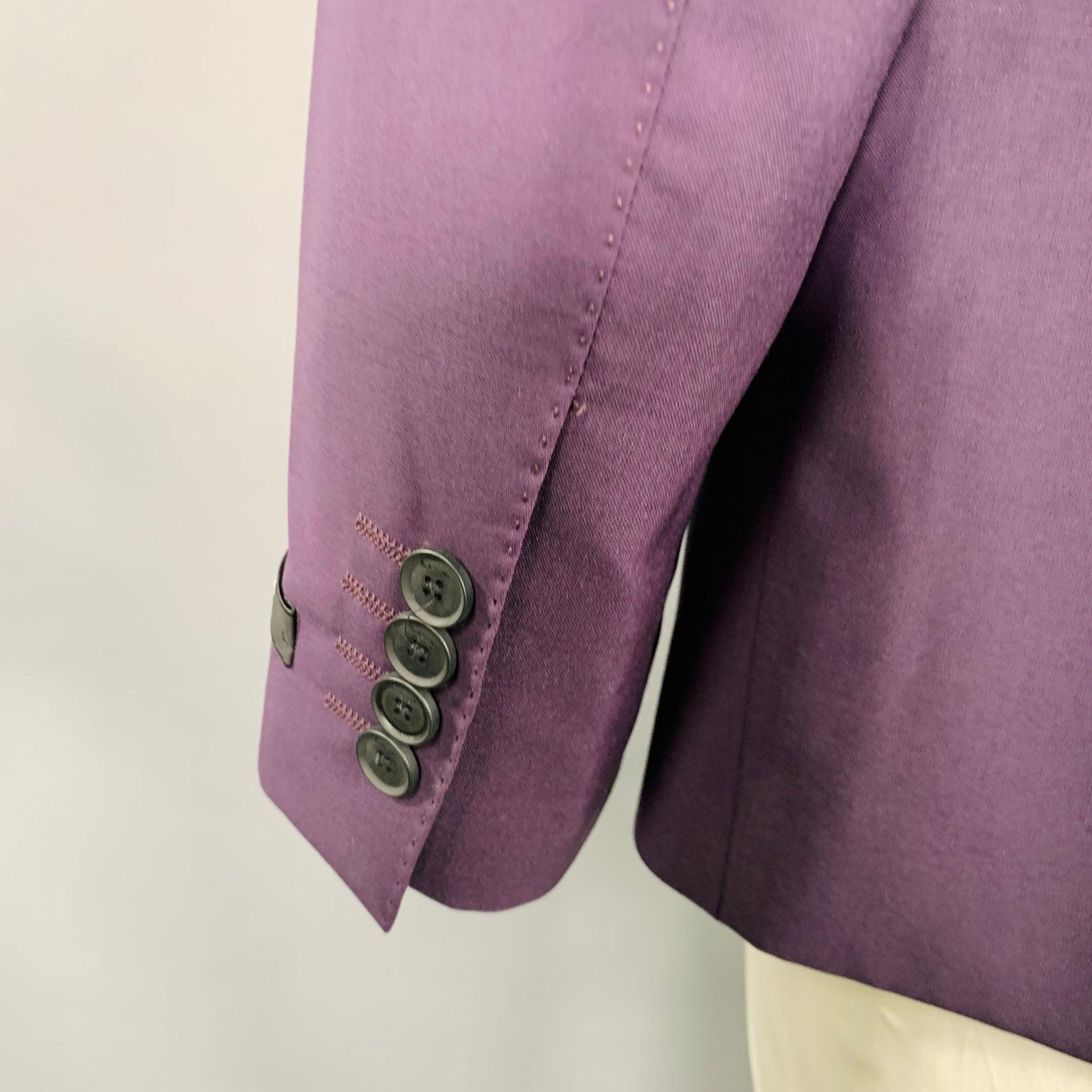 PAUL SMITH Größe 44 Lila Wolle Mohair Sportmantel im Zustand „Hervorragend“ im Angebot in San Francisco, CA