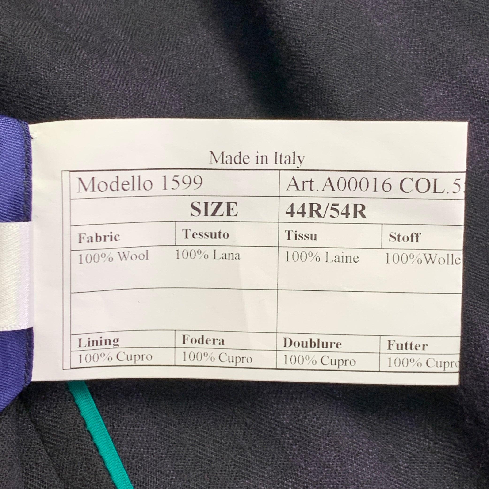 PAUL SMITH Taille 44 Manteau de sport en laine à revers échancré, violet et noir, SoHO en vente 6