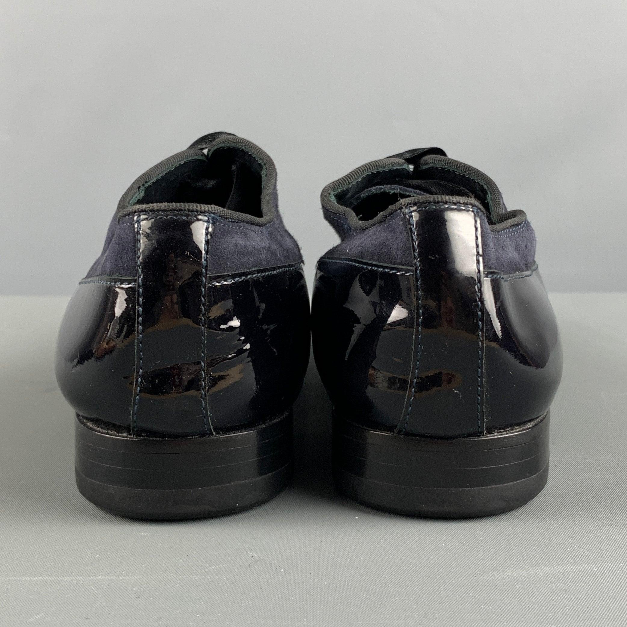 Noir PAUL SMITH Taille 7 - Chaussures de smoking noires à lacets en daim mixtes en vente
