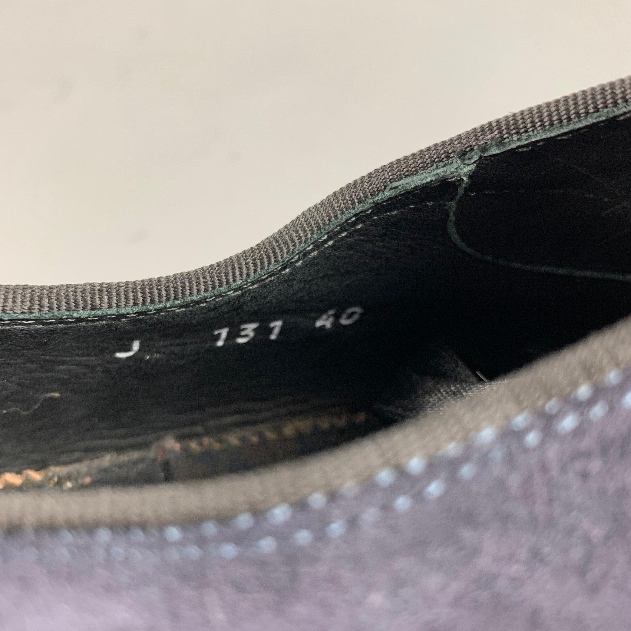 PAUL SMITH Taille 7 - Chaussures de smoking noires à lacets en daim mixtes en vente 3