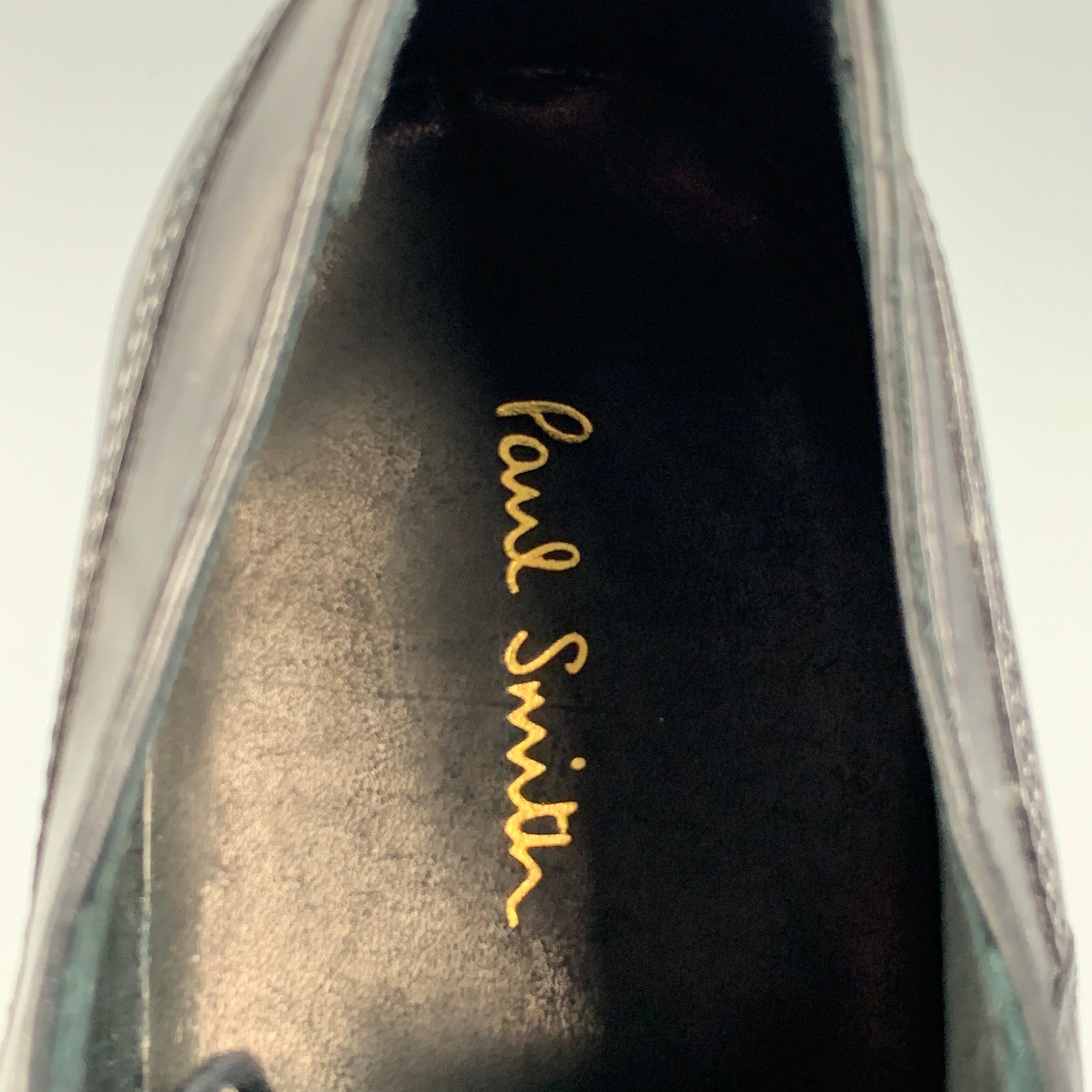 PAUL SMITH Size 8 Black Leather Lace Up Dress Shoes For Sale 3
