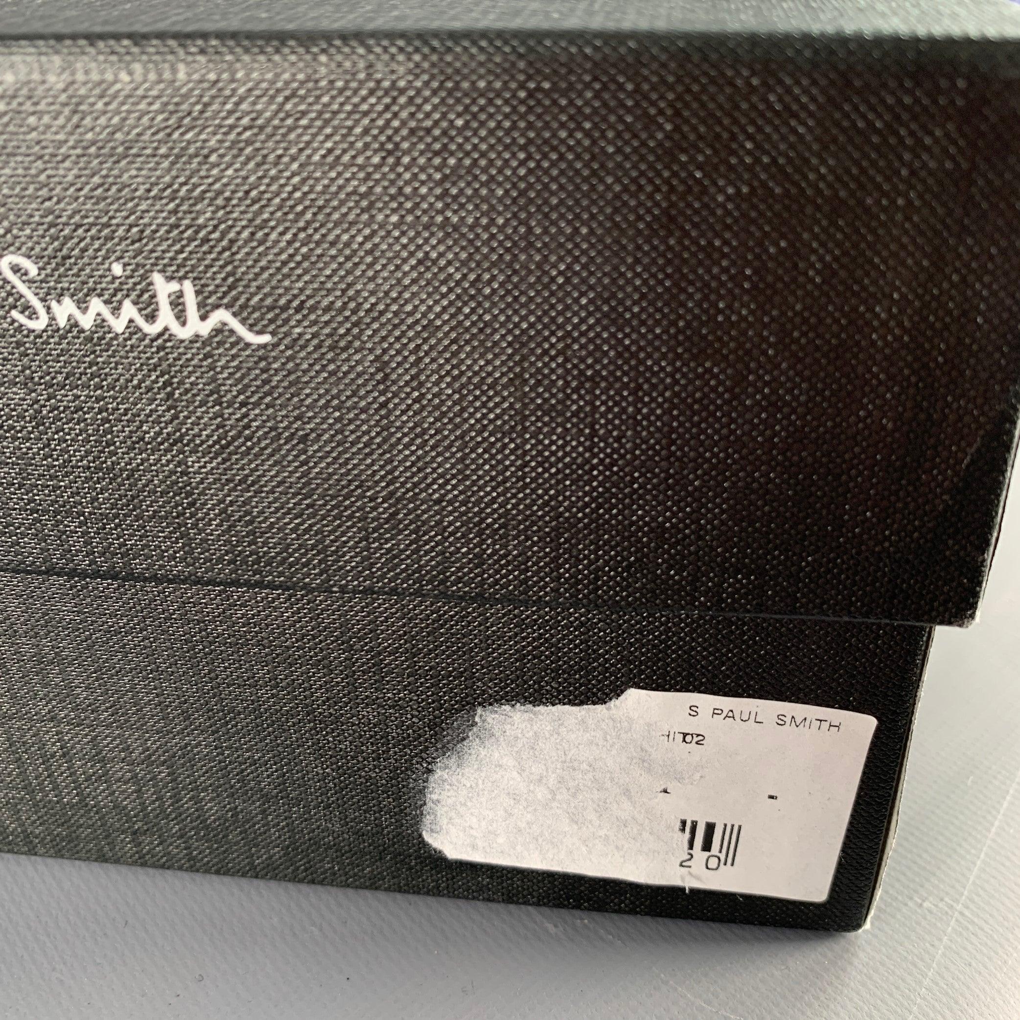 PAUL SMITH Size 8 Cream Perforated Leather Oxford Lace-Up Shoes 5