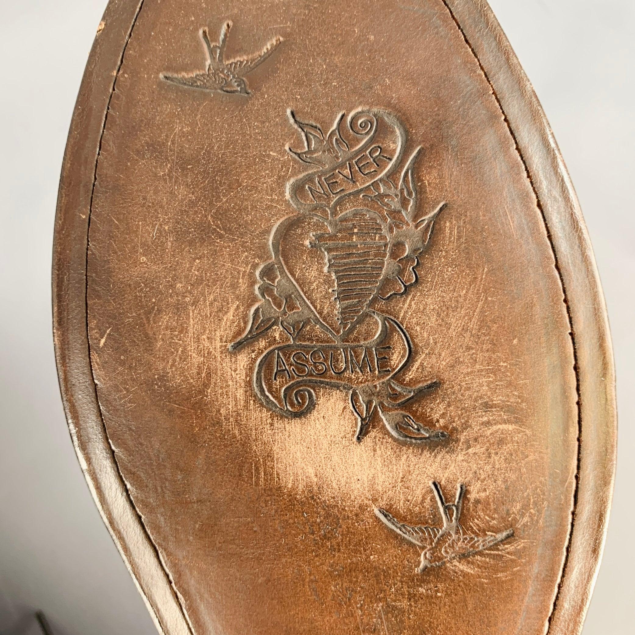 PAUL SMITH Größe 9.5 Braun Antik Leder Oxford Wingtip Schnürschuhe im Angebot 3