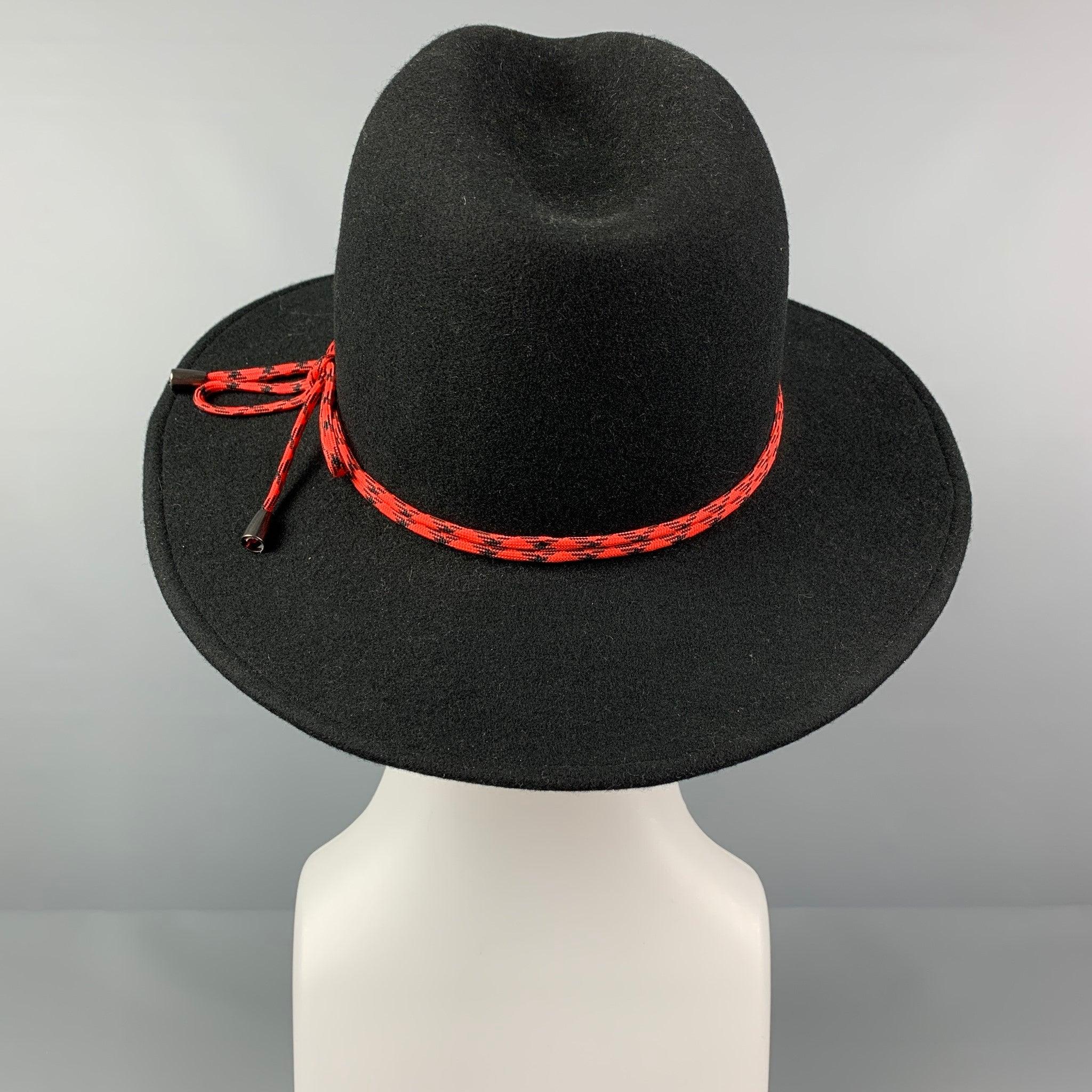 Men's PAUL SMITH Size L Black Wool Hat For Sale
