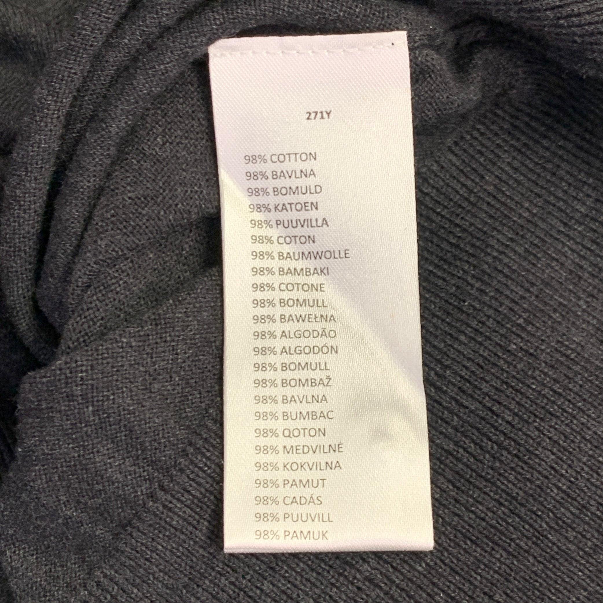 PAUL SMITH Size L Grey Contrast Trim Cotton Merino Wool Long Sleeve Polo 1